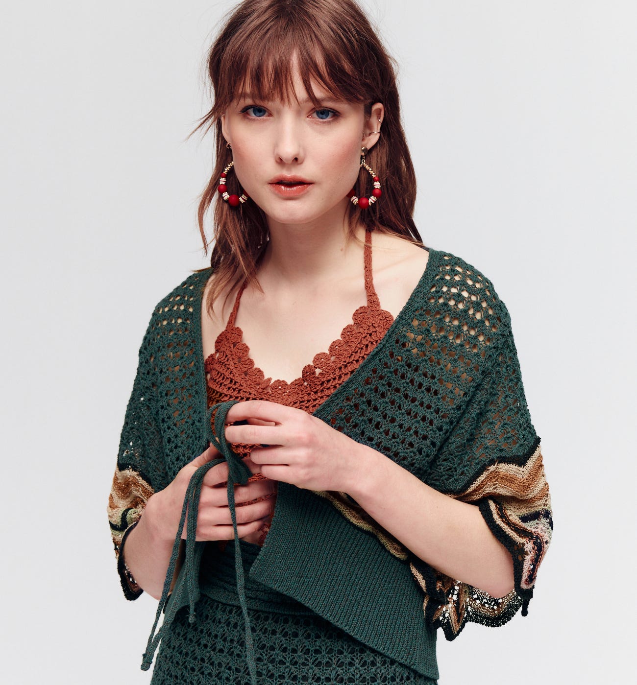 Häkel-Strickjacke