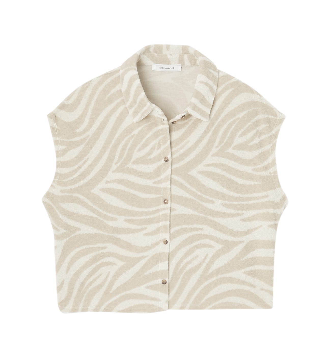 Camisa de felpa estampada