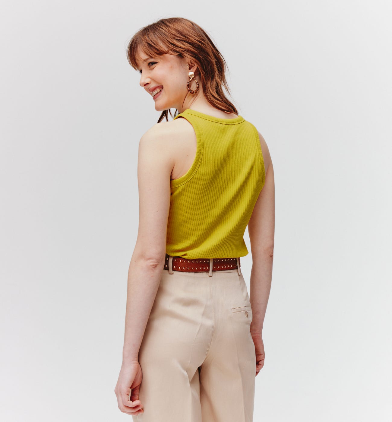 Rib sleeveless top