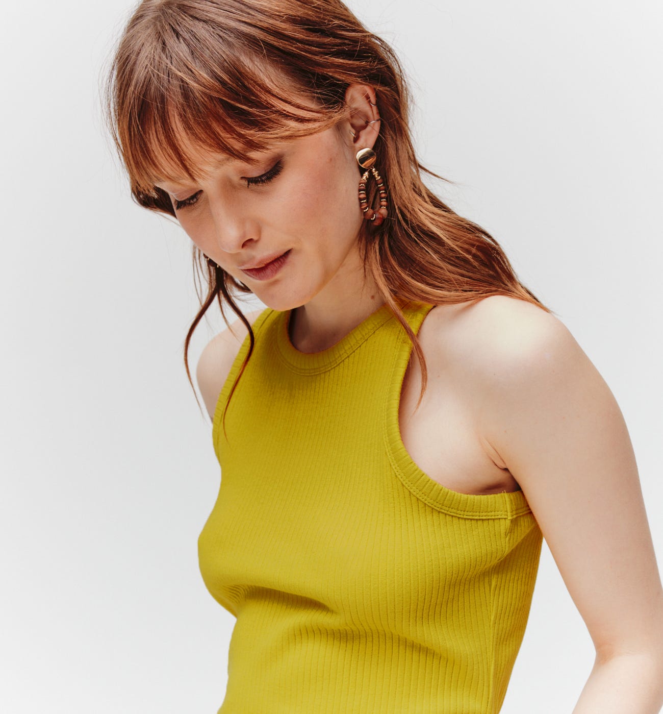 Rib sleeveless top
