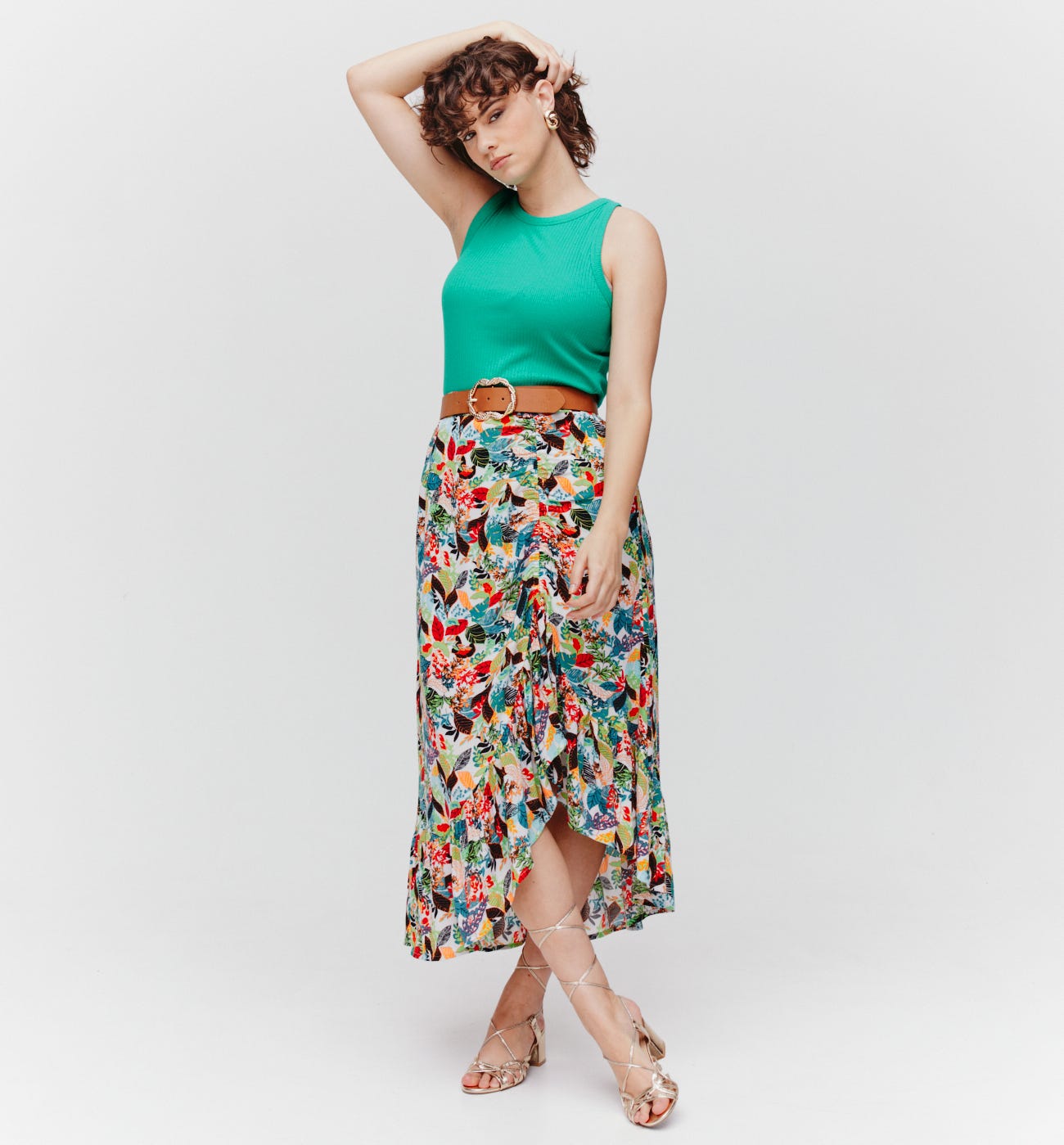Rib sleeveless top