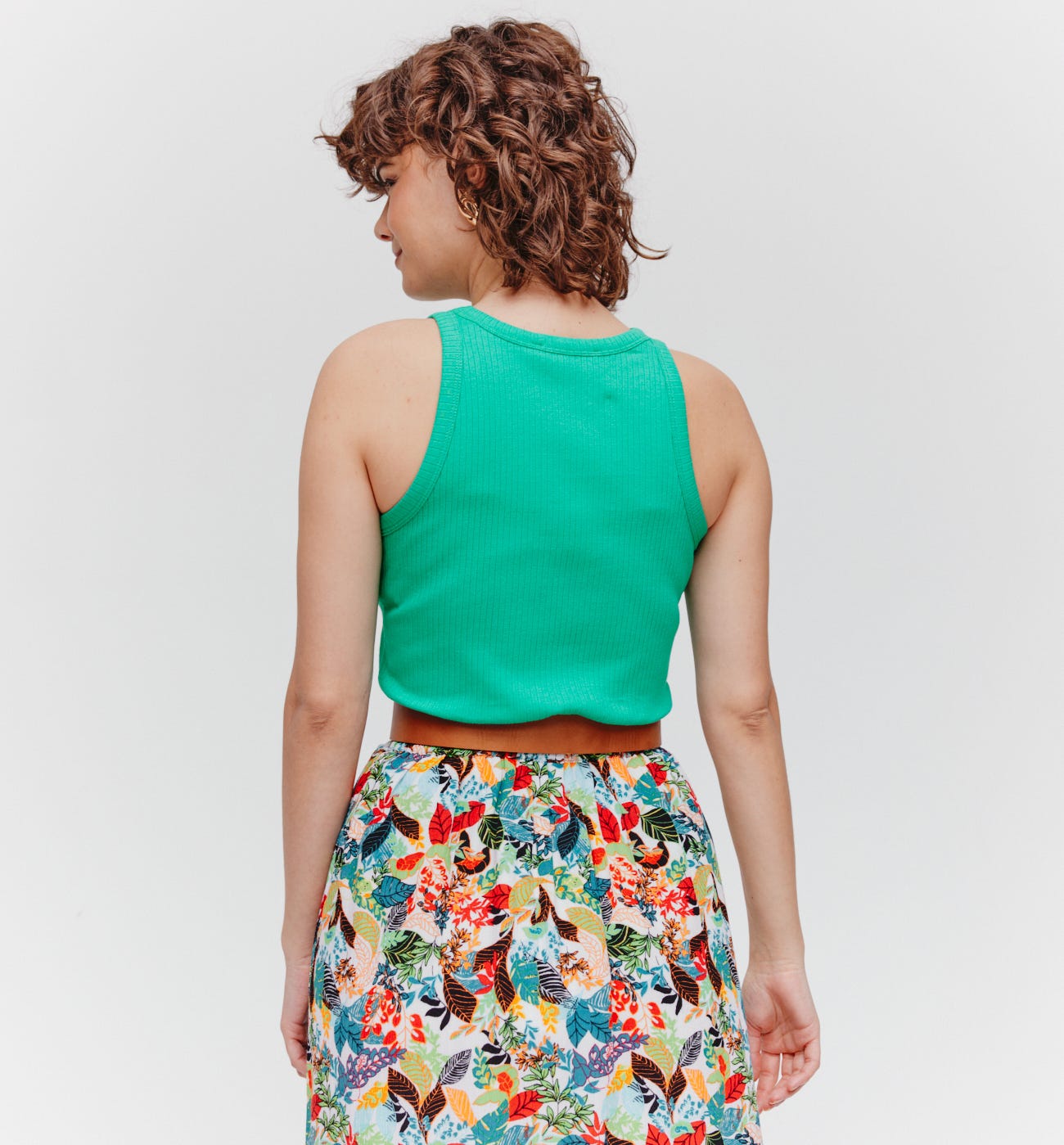 Rib sleeveless top