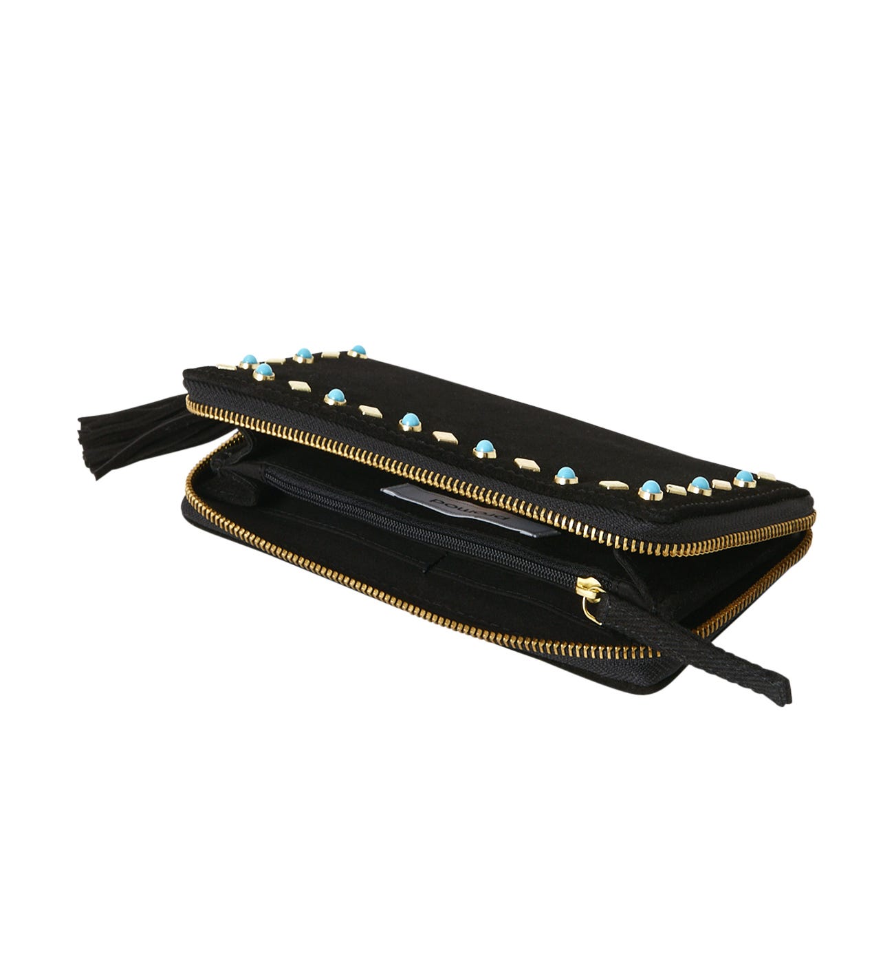 Cartera piel cuentas