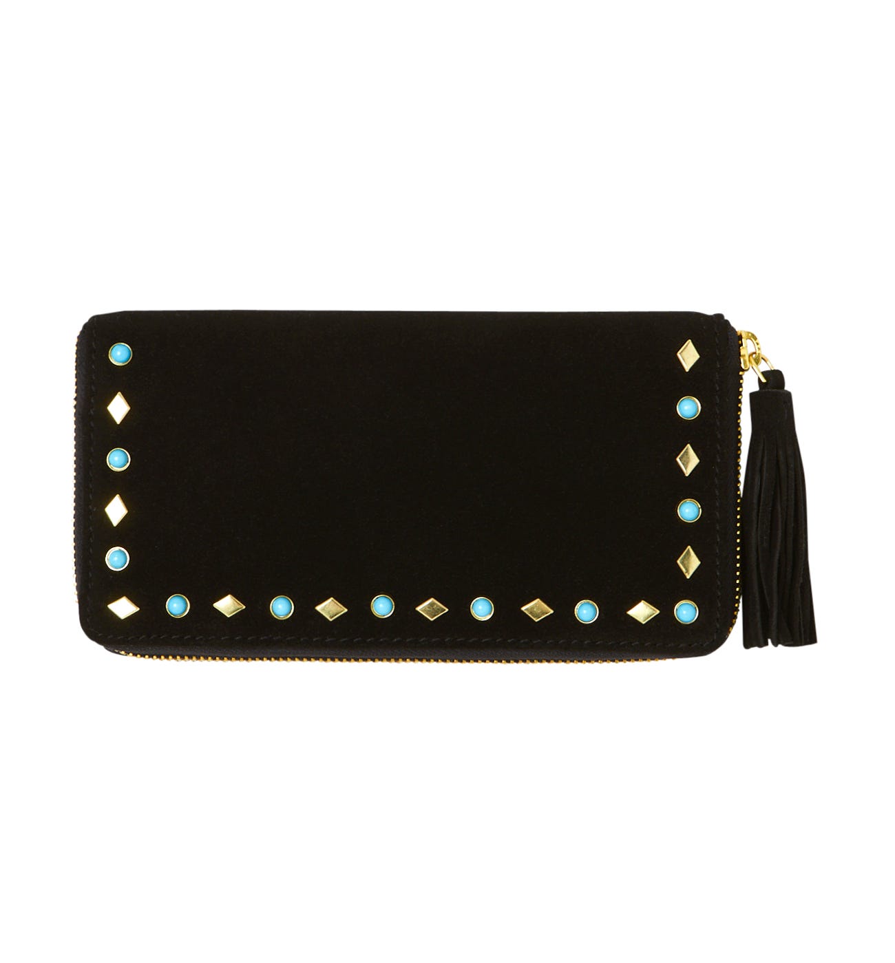 Cartera piel cuentas