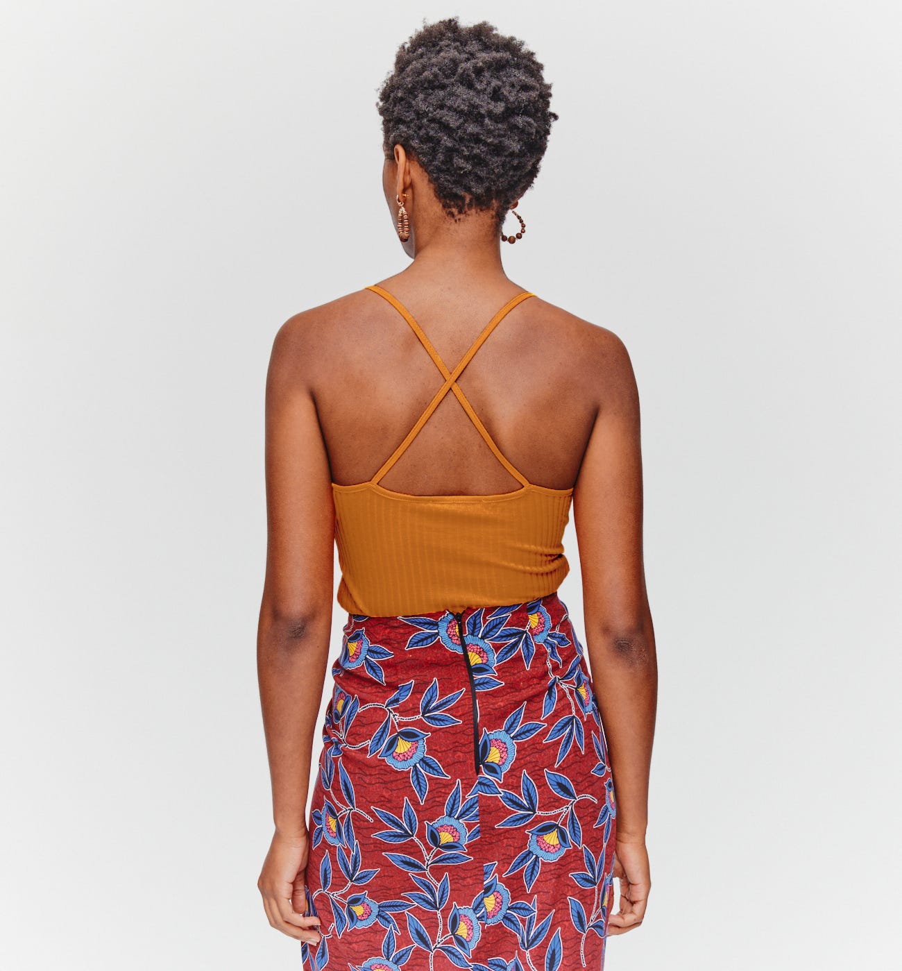 Strappy rib top