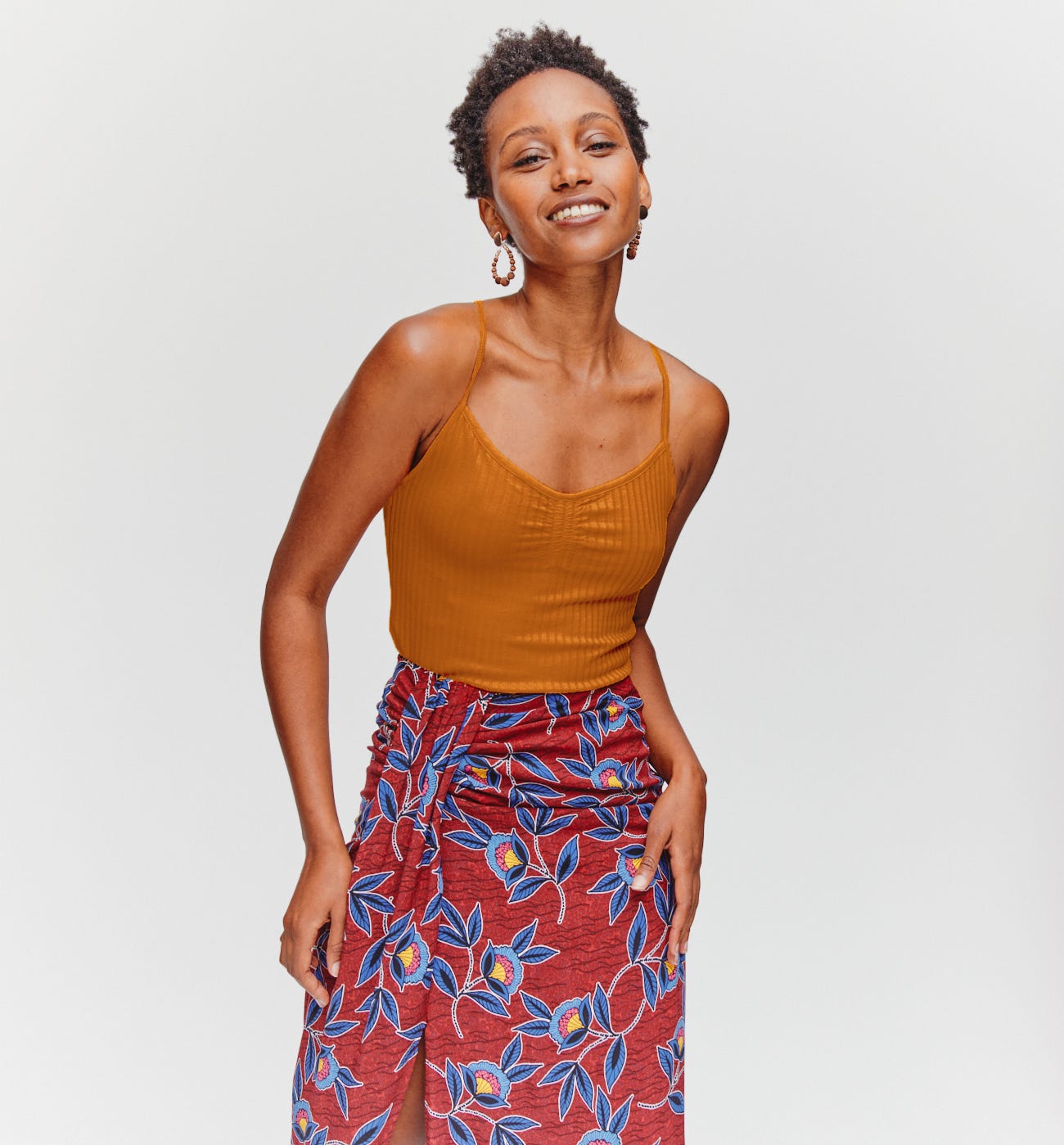 Strappy rib top