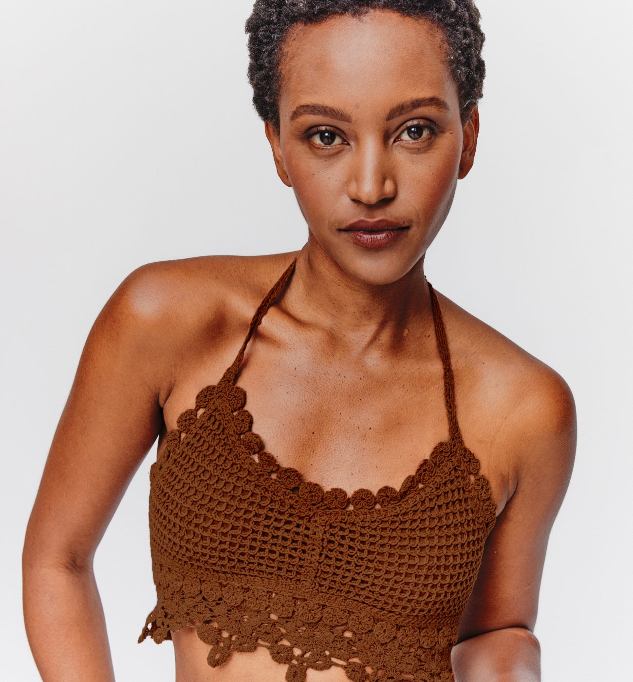 Strappy crochet top