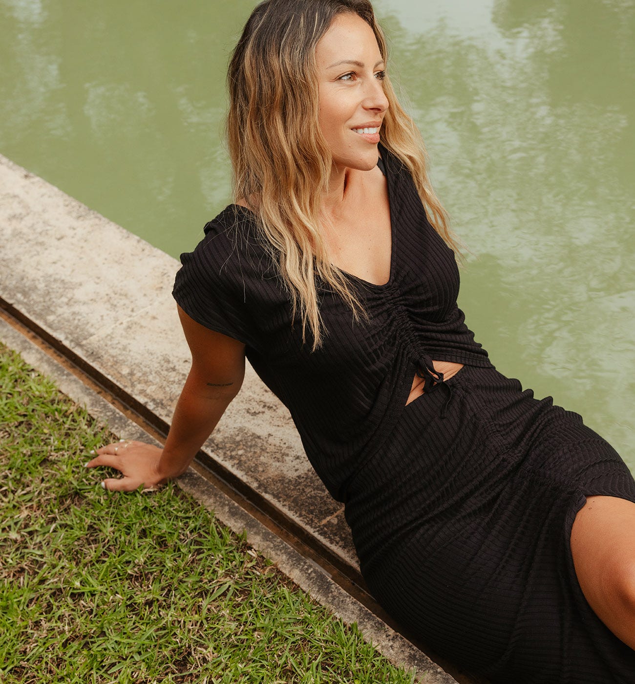 Jersey rib top