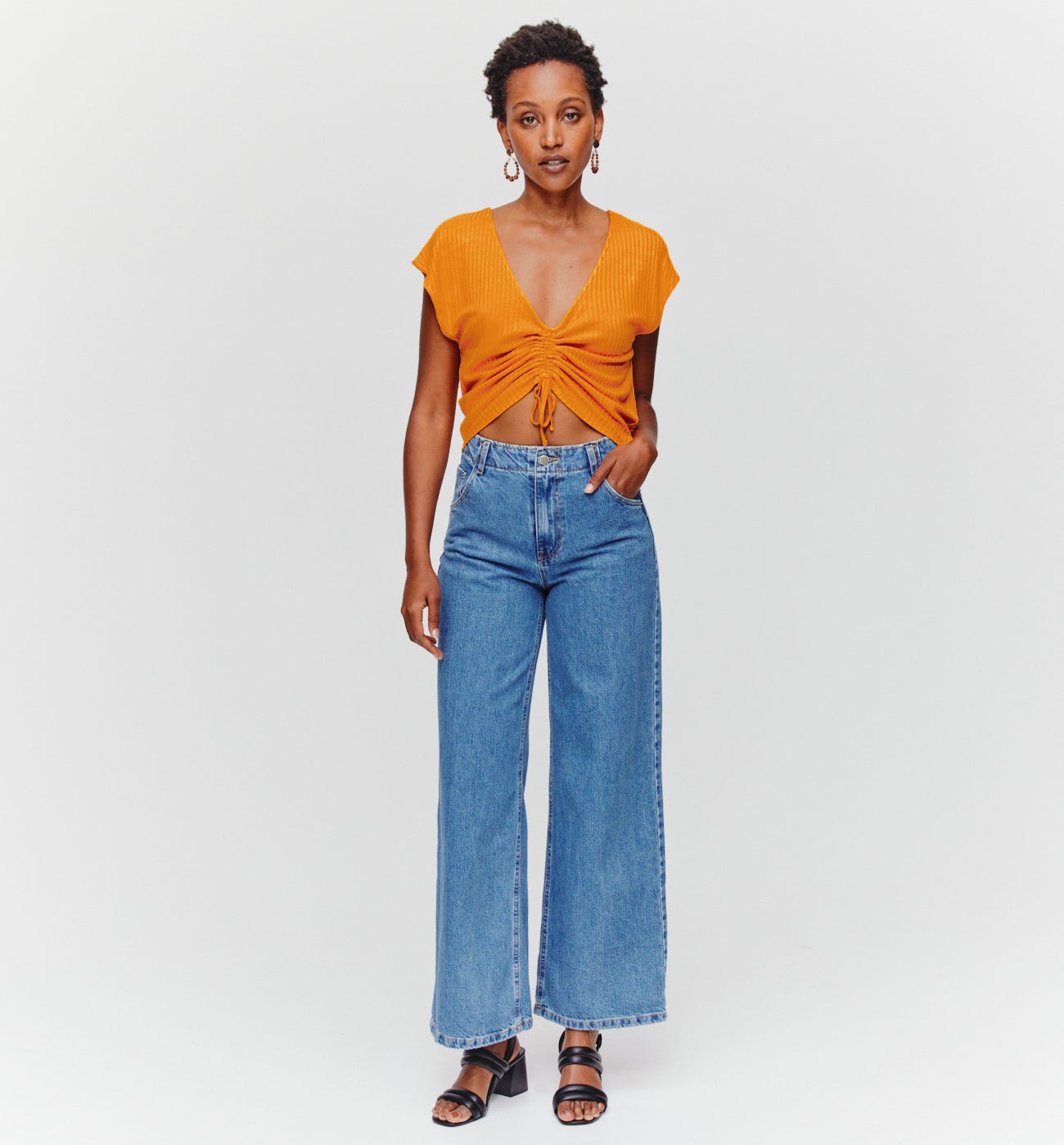 Jersey rib top