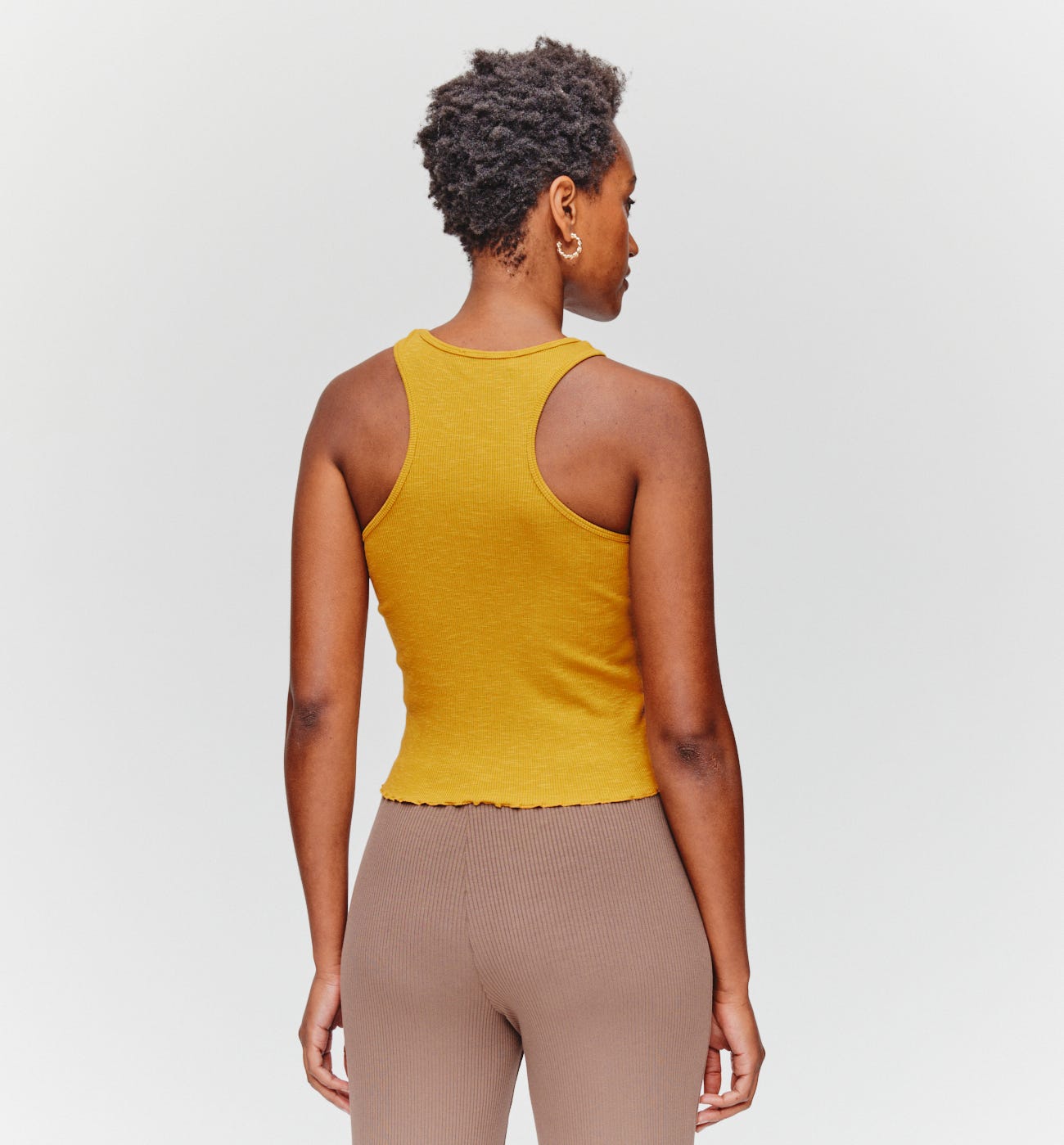 Ribbed sleeveless top