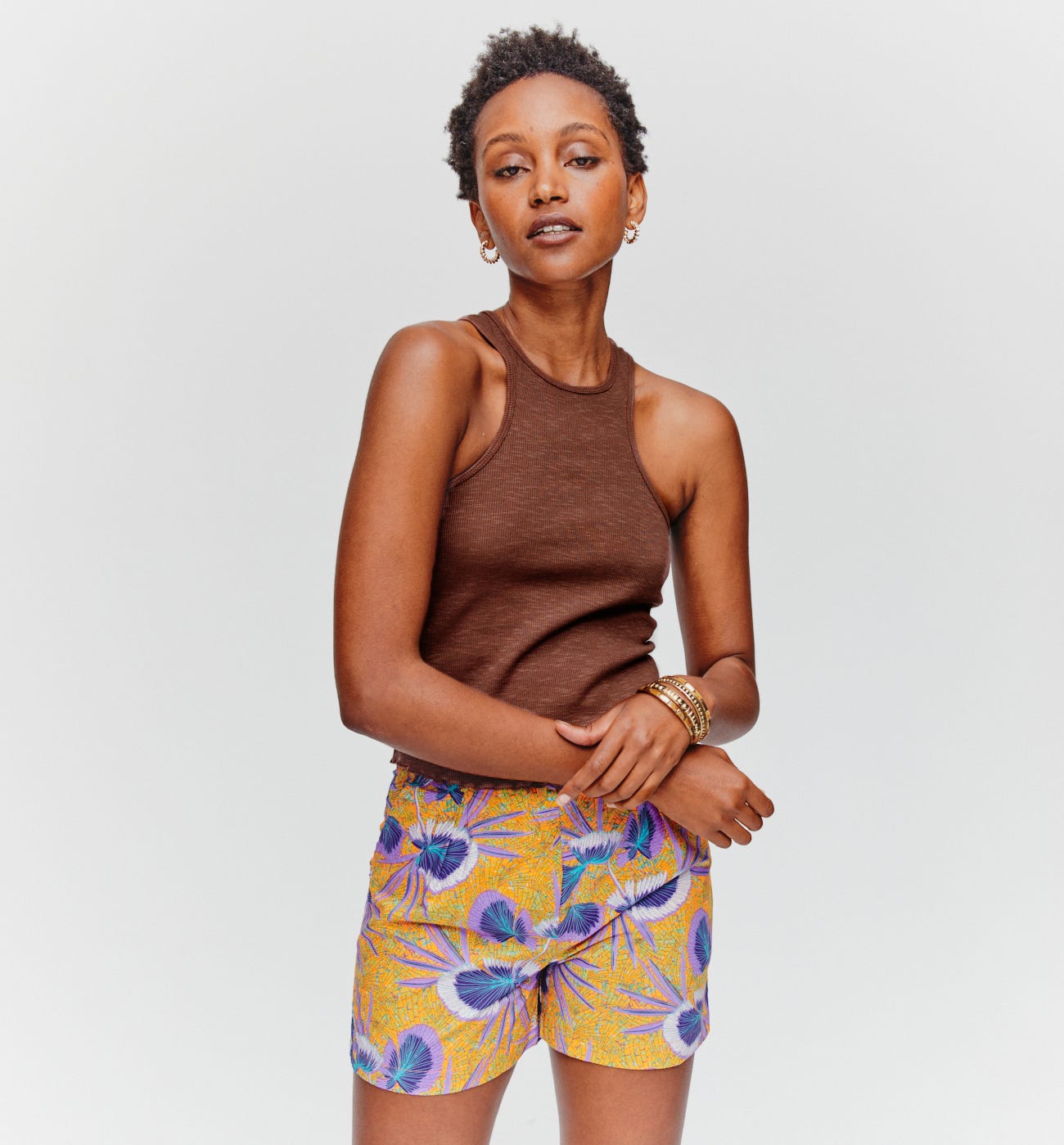 Tanktop aus Rippjersey