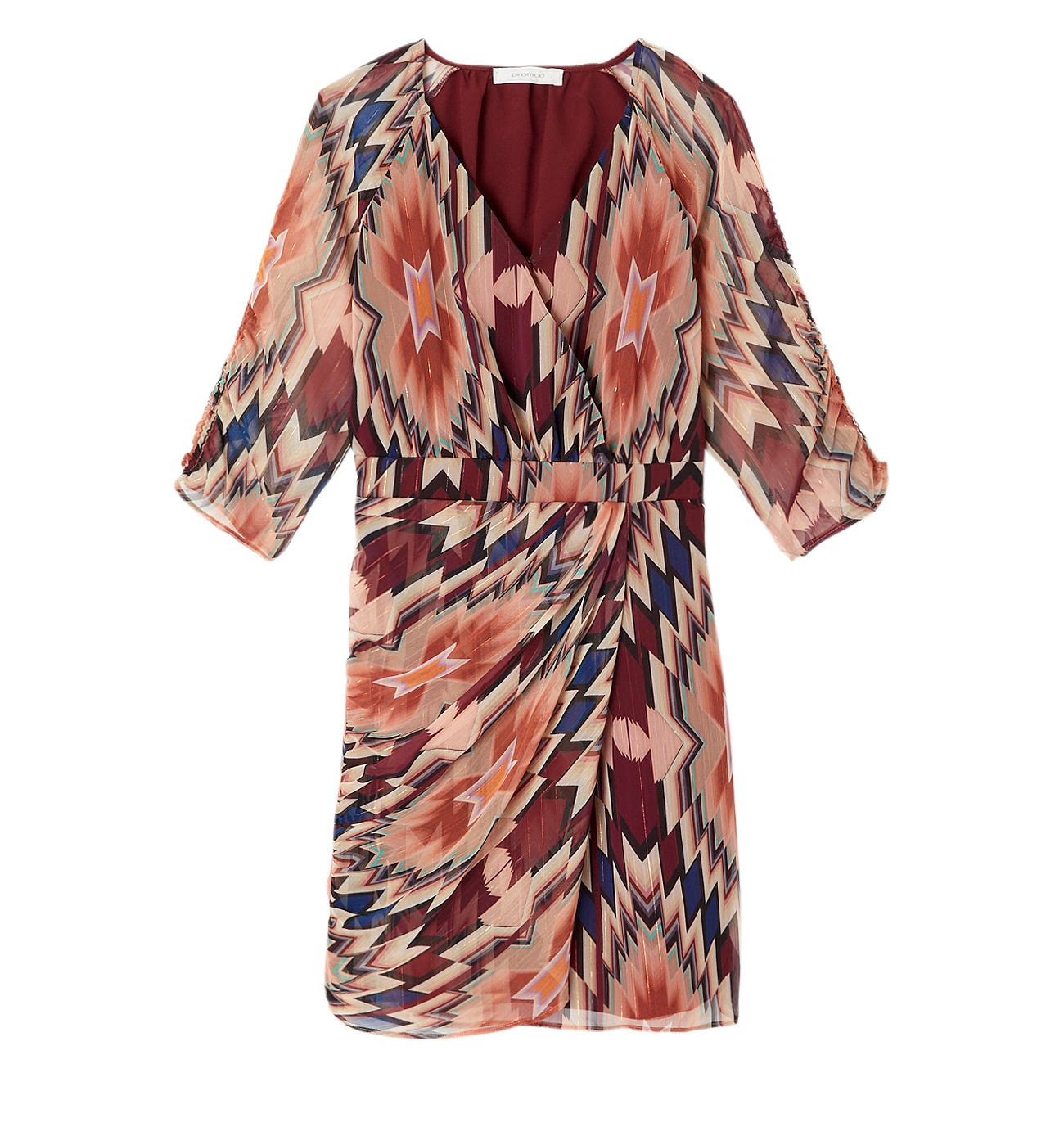 Patterned voile dress