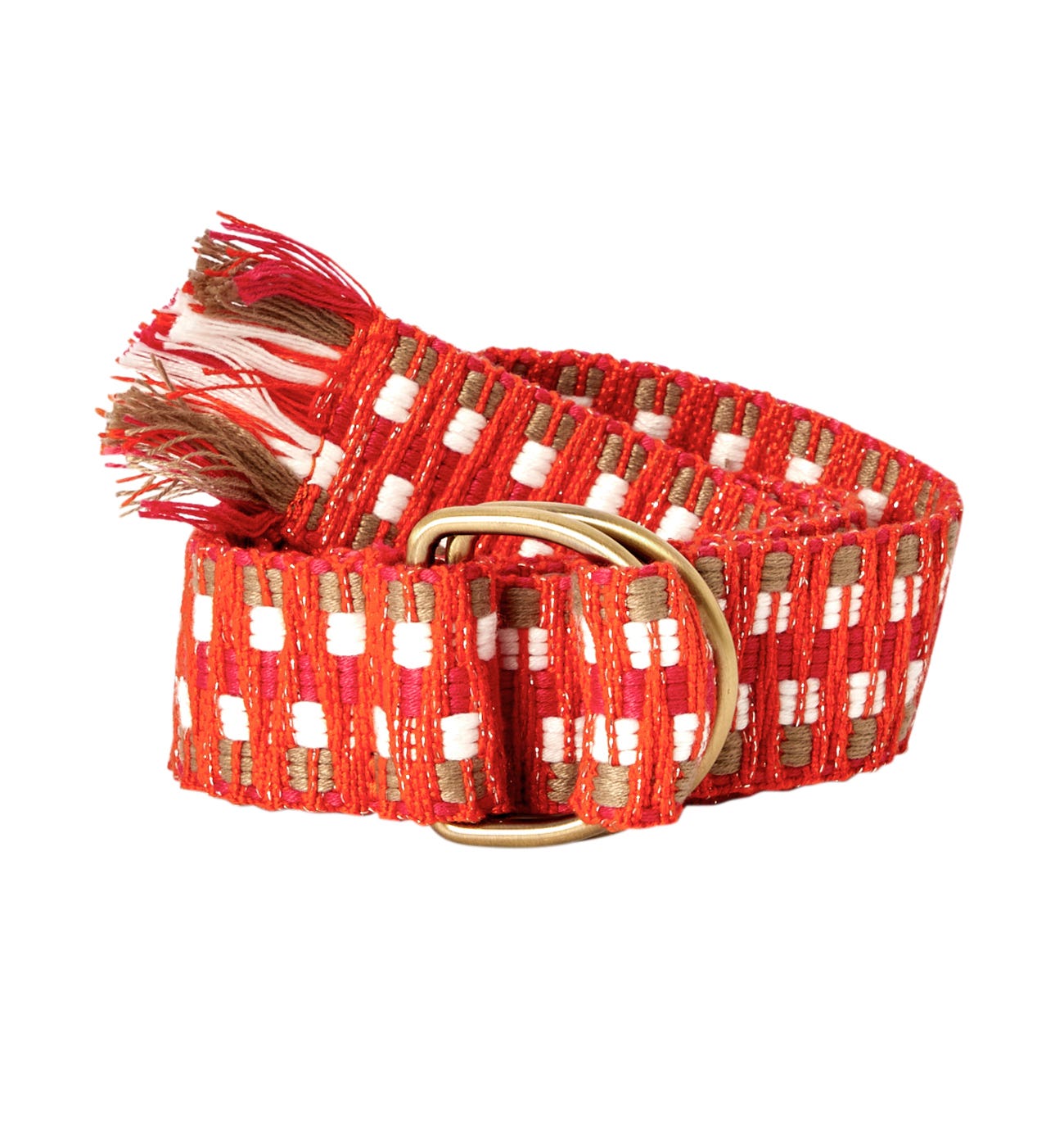 Ceinture sangle tissée Femme