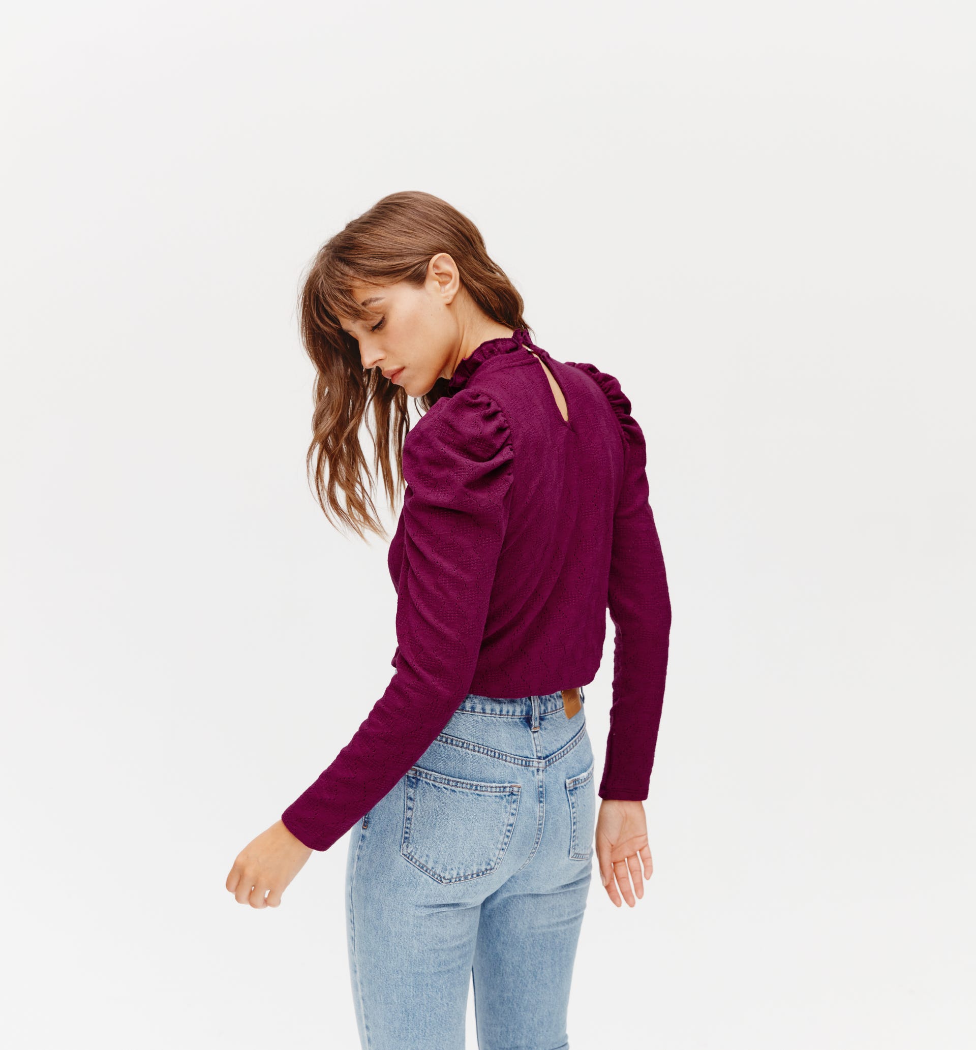 Camiseta calada pointelle