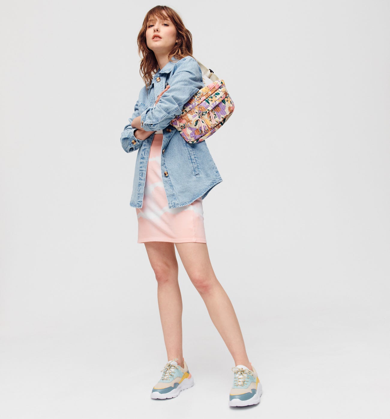Falda muletón tie and dye
