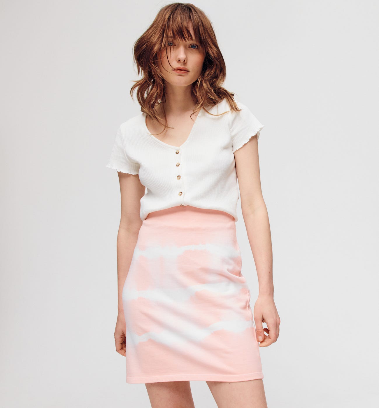 Falda muletón tie and dye