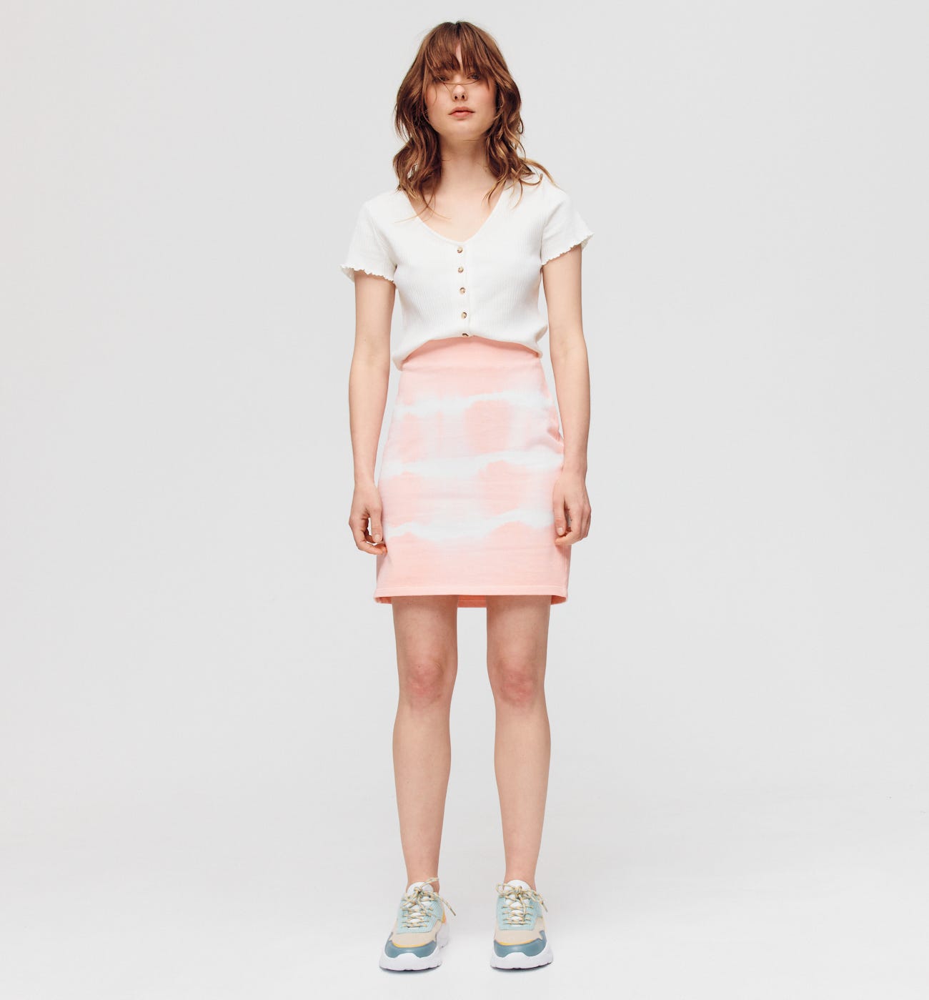 Falda muletón tie and dye