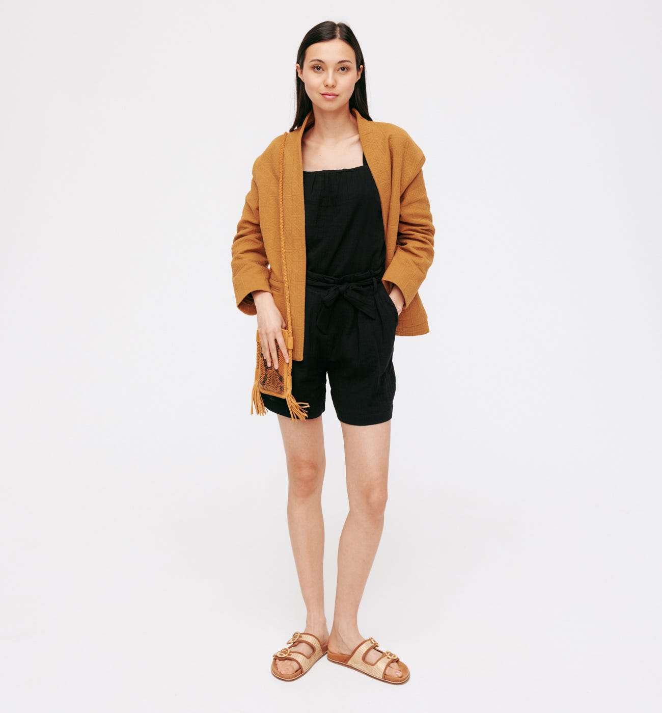 Short en coton Femme