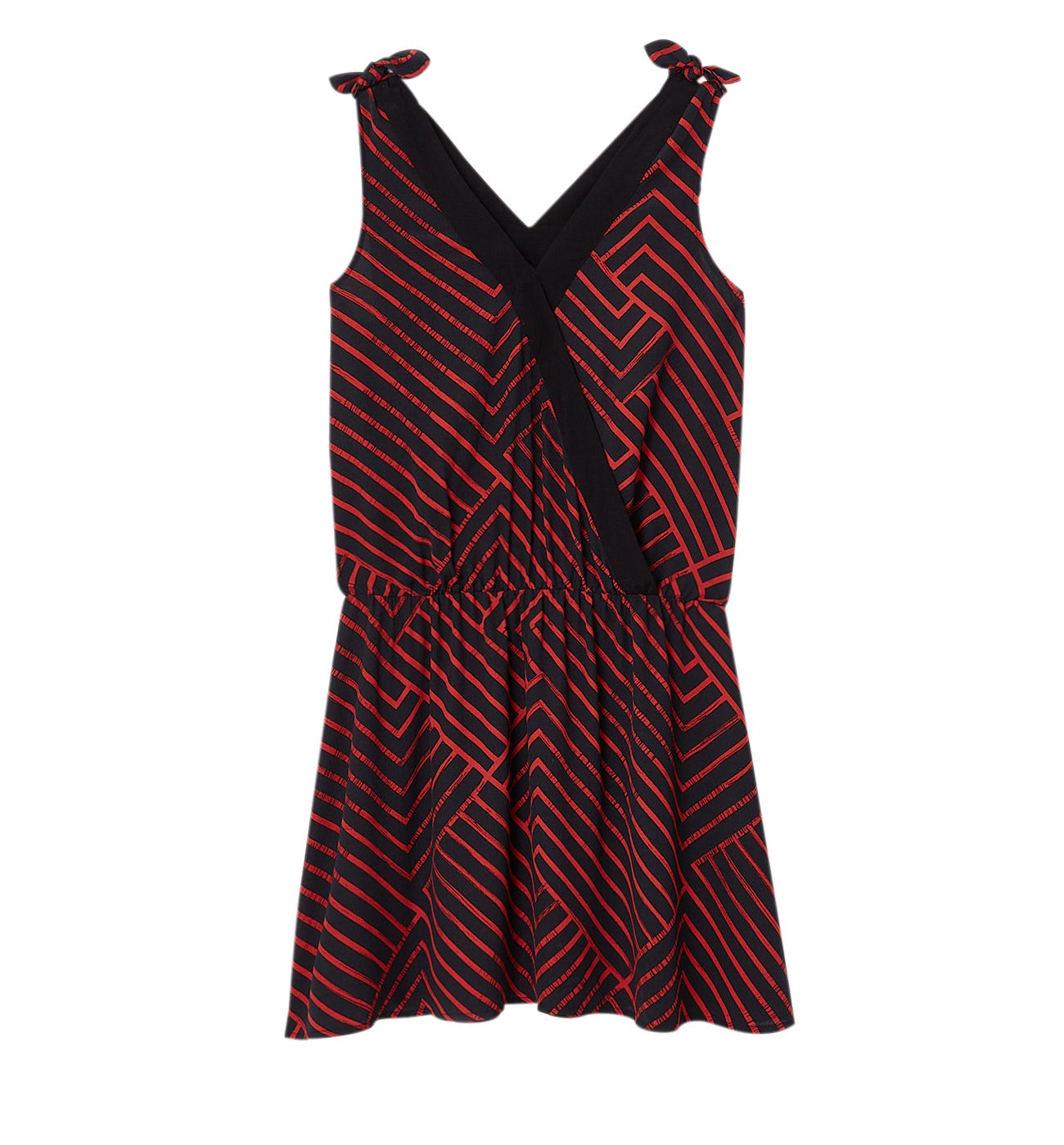 Vestido estampado sin mangas
