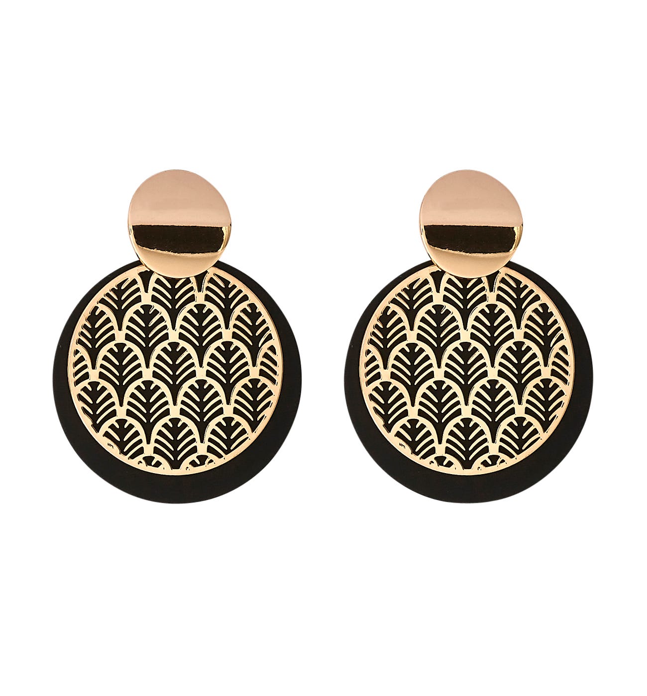 Boucles d'oreilles rondes
