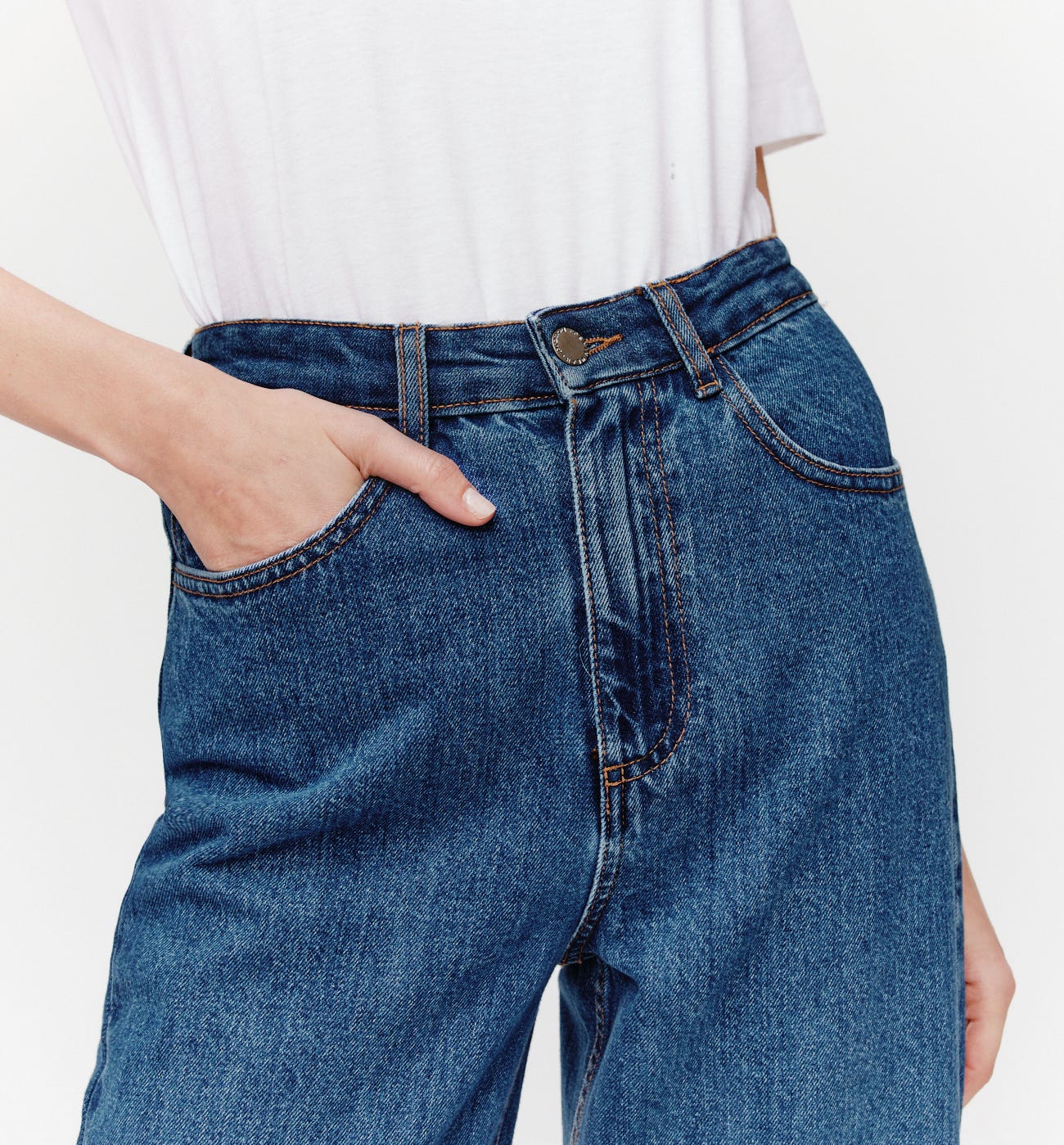 Jeans morbidi vita alta