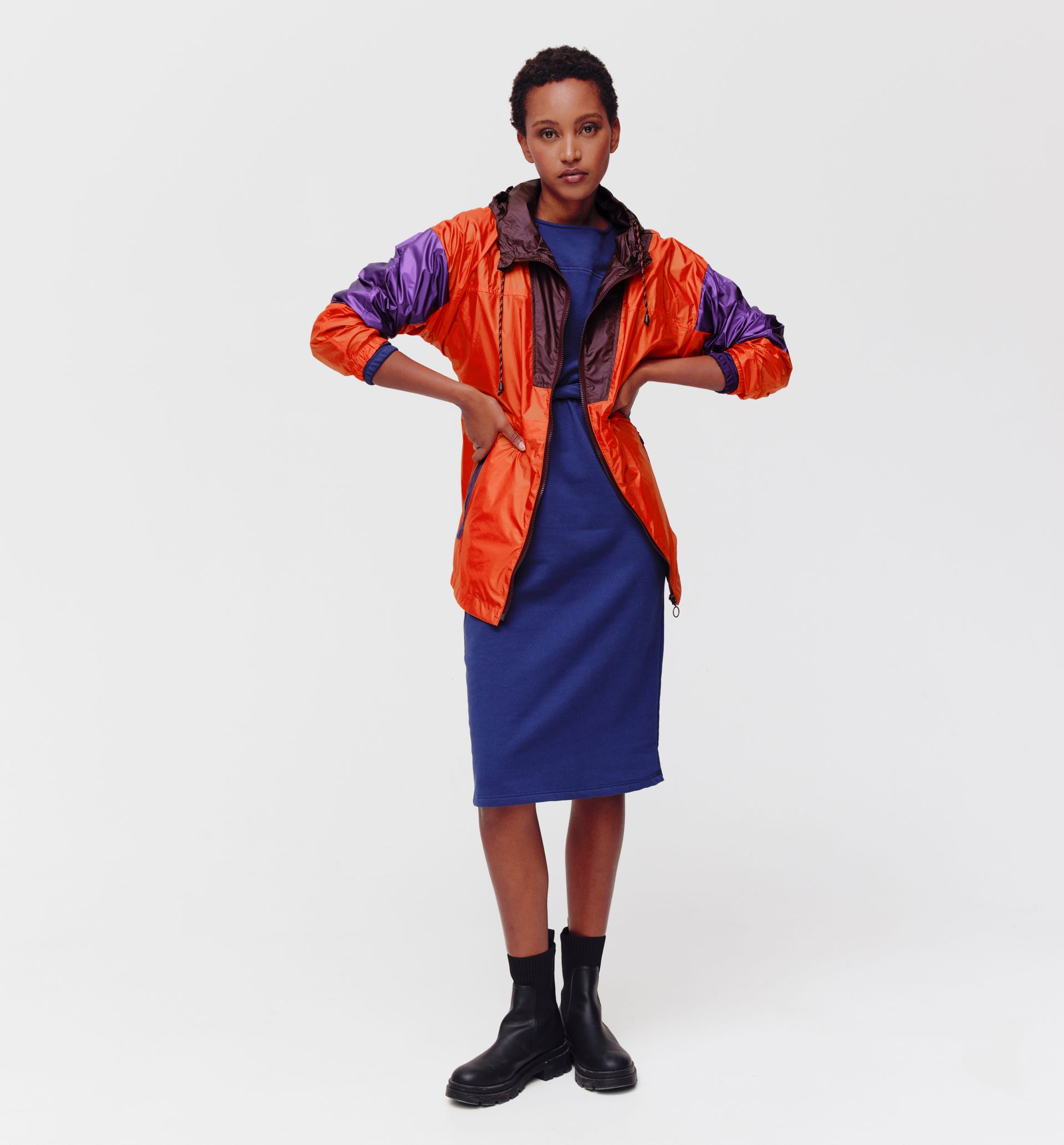 Hooded windcheater