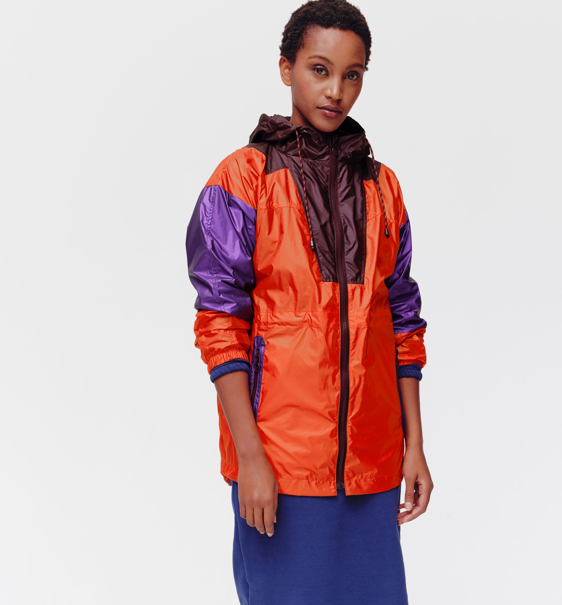 Hooded windcheater