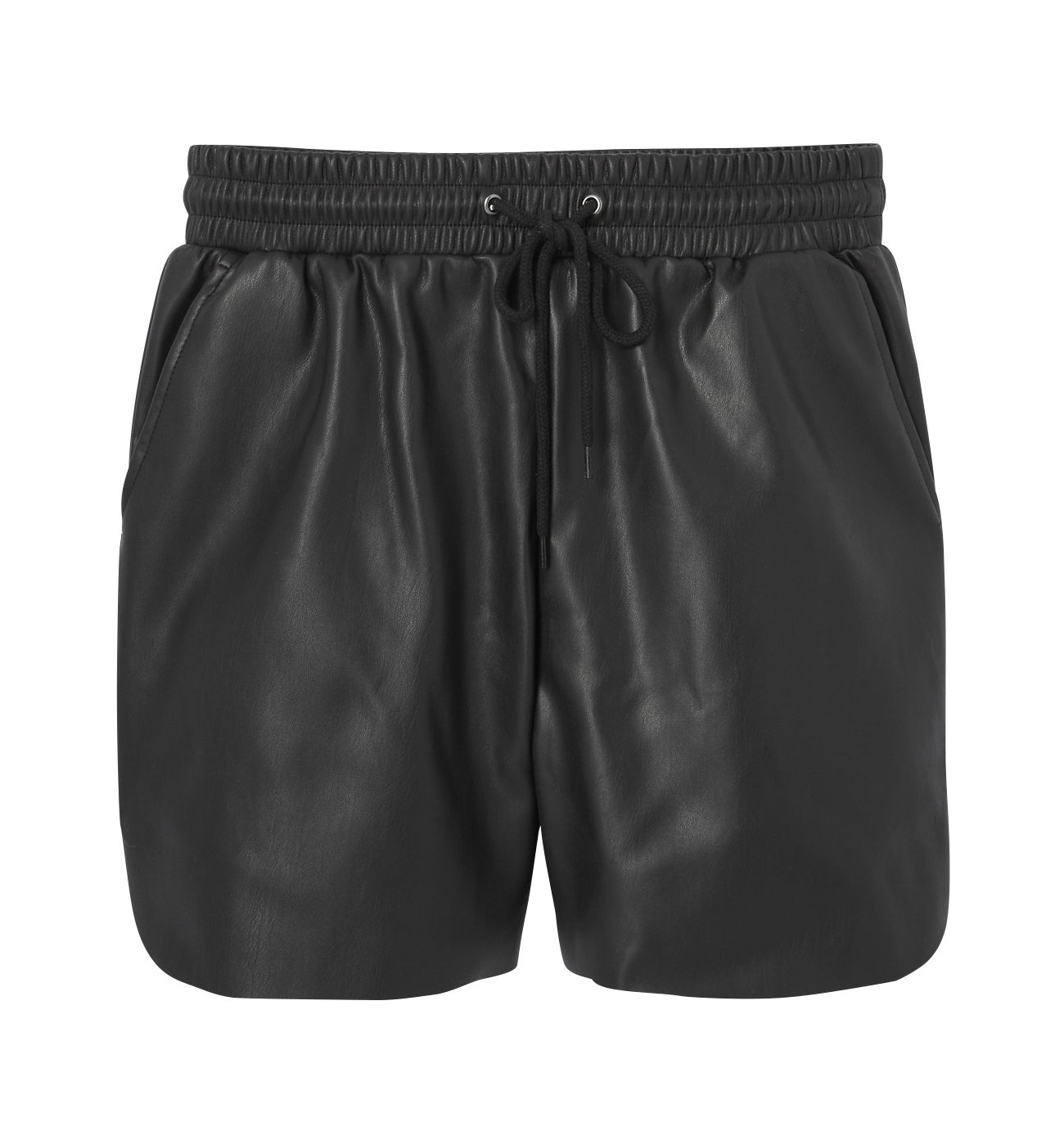 Faux leather shorts - Black