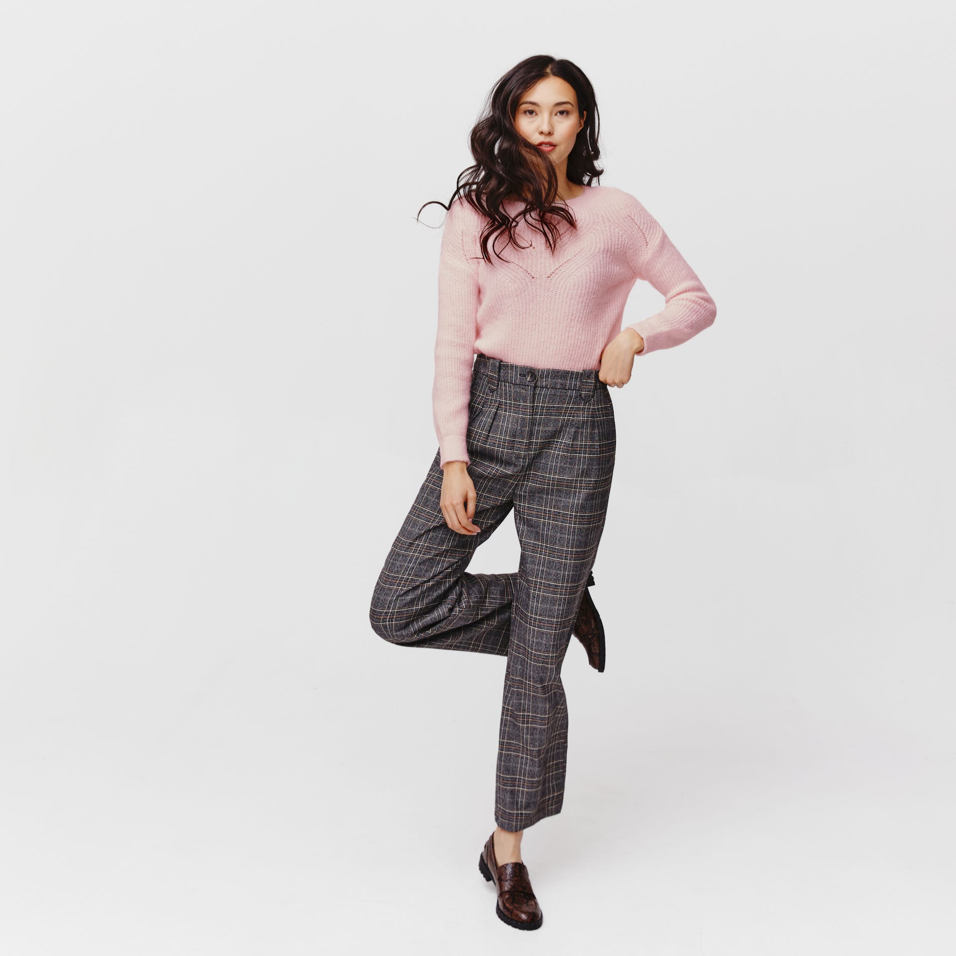 Soft ribbed jumper
