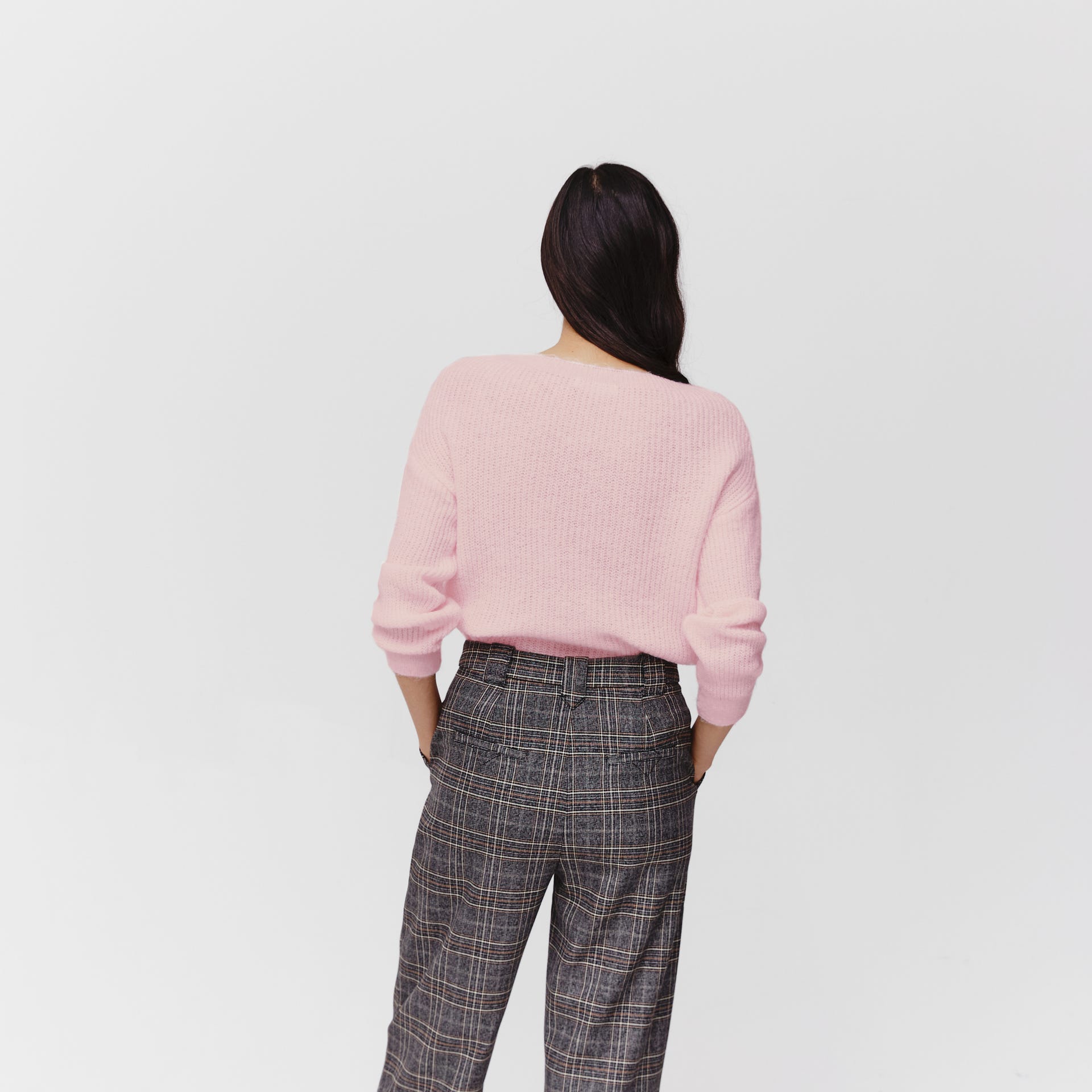 Soft ribbed jumper