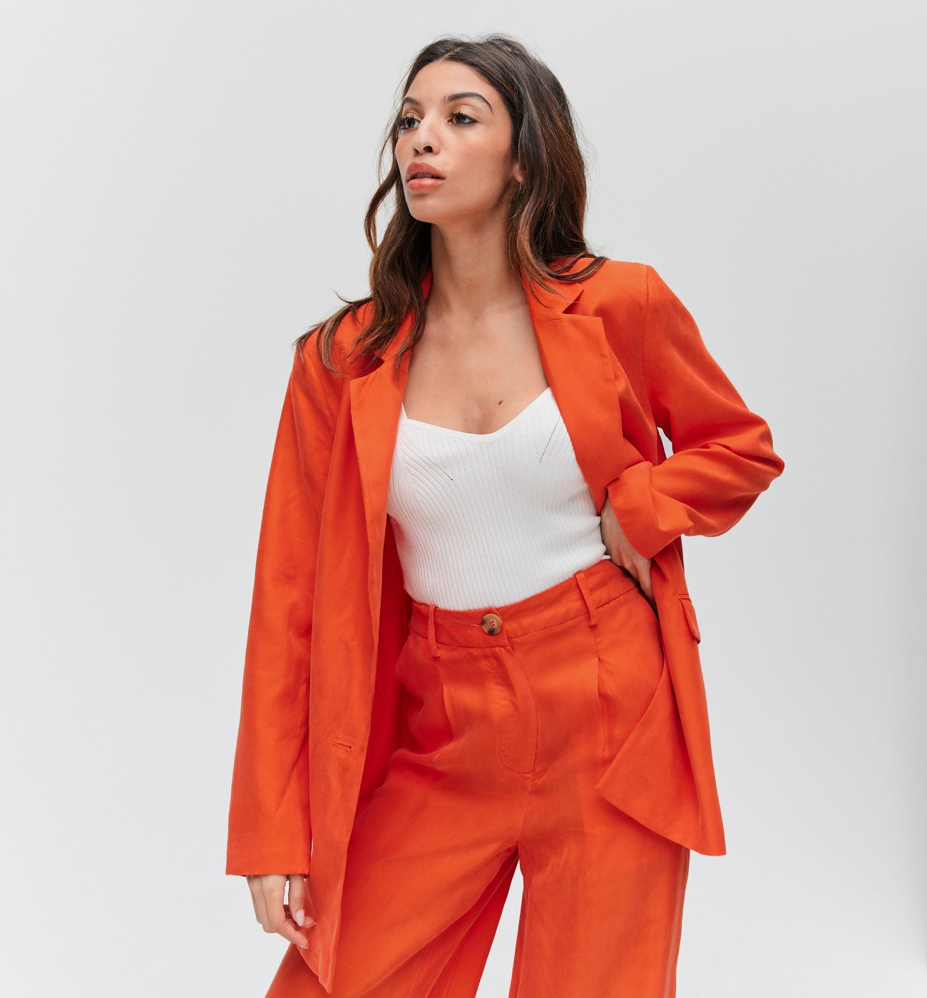 Long jacket - Orange