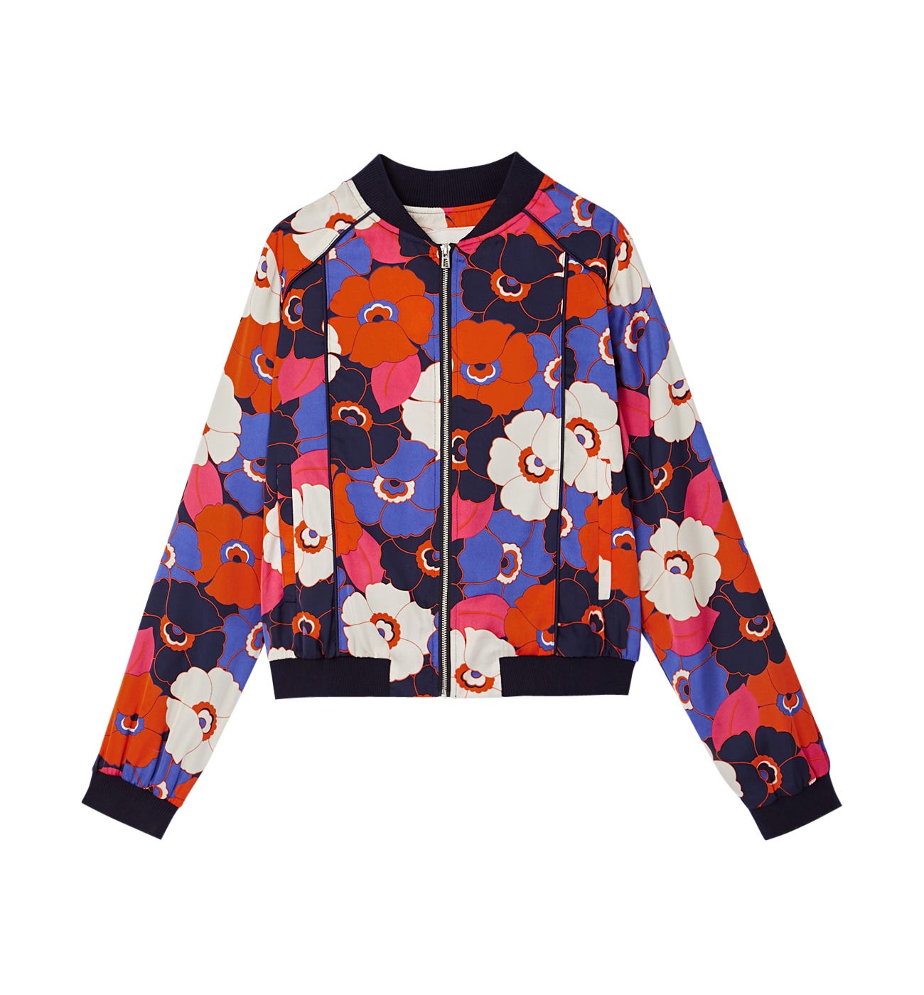 Cazadora bomber satinada