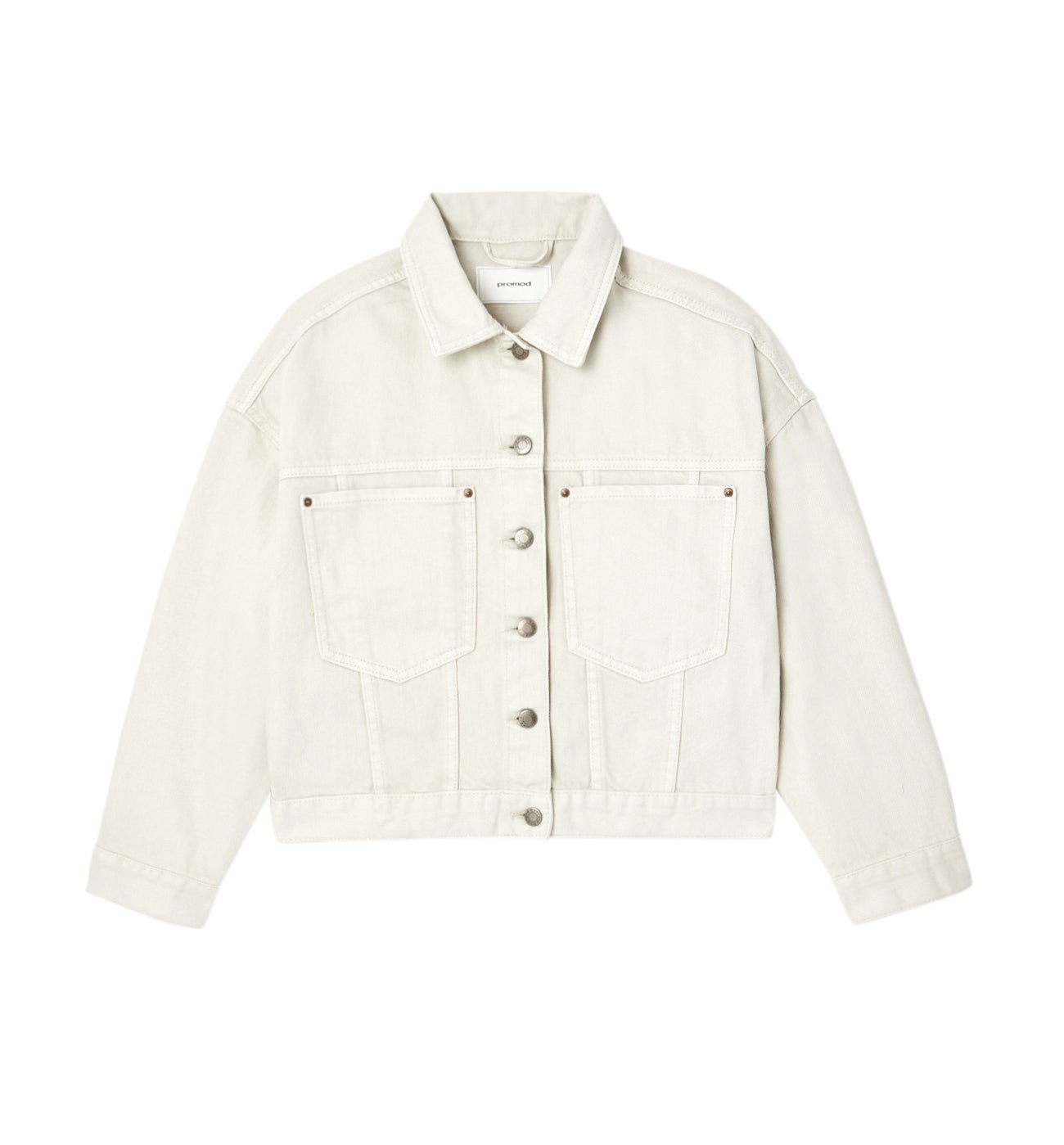Oversized canvas jacket - White