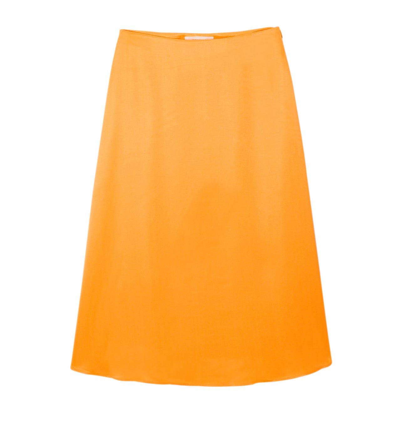 Falda midi satinada