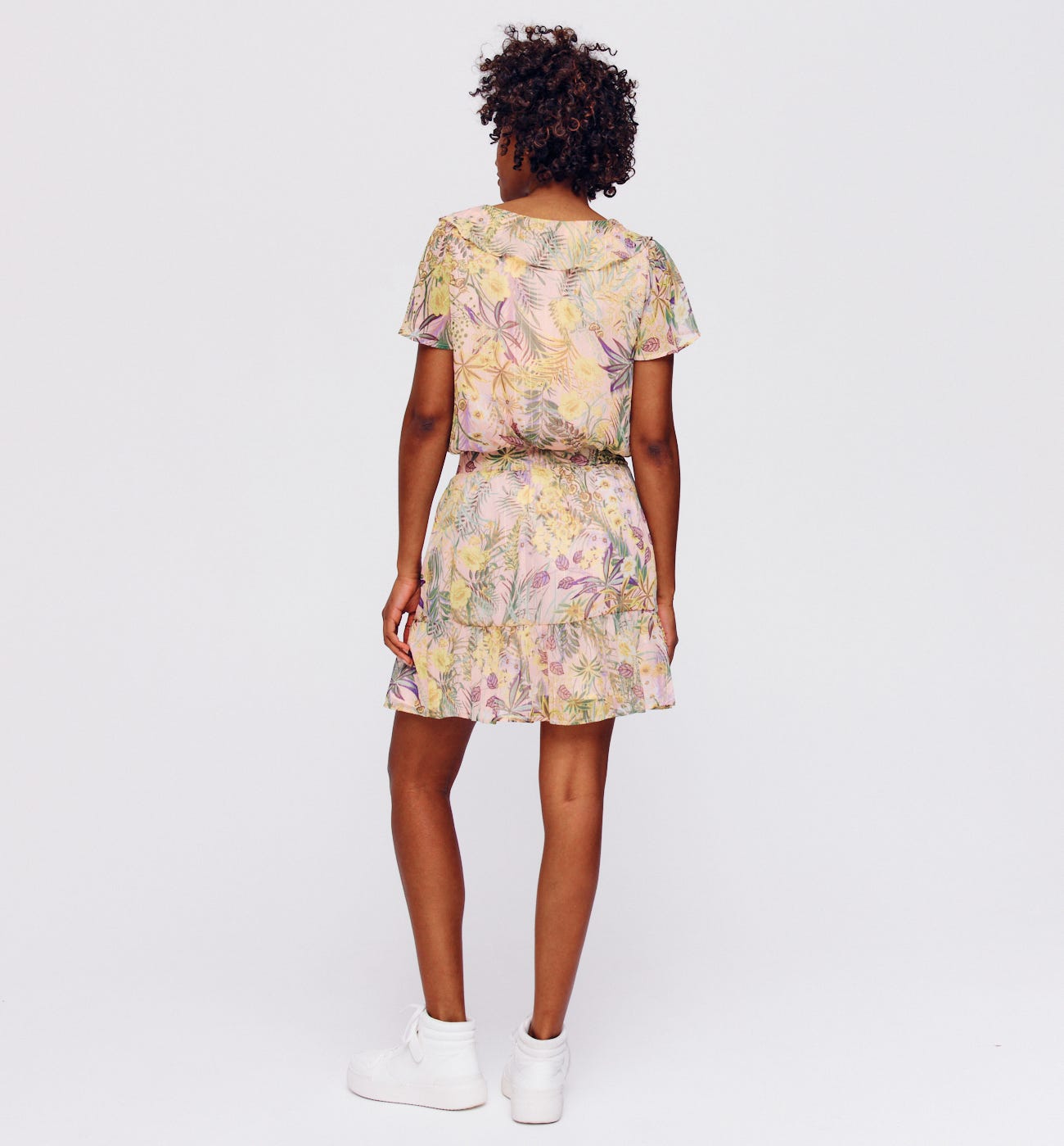 Frilly patterned skirt