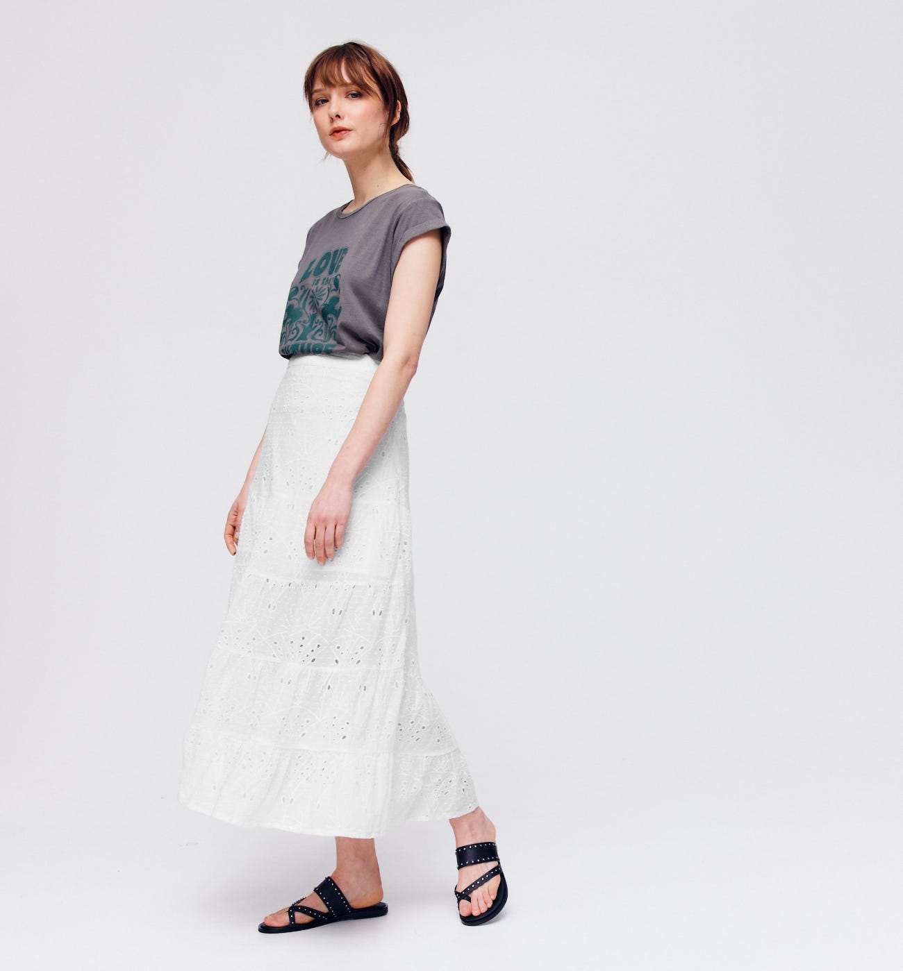 Broderie anglaise skirt