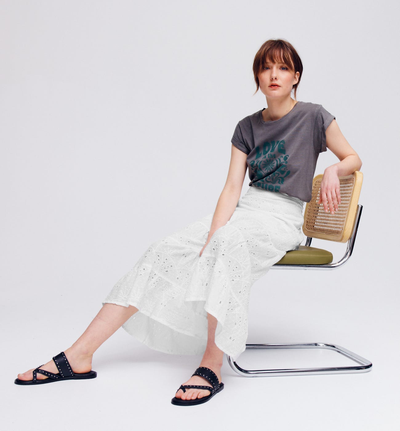 Broderie anglaise skirt