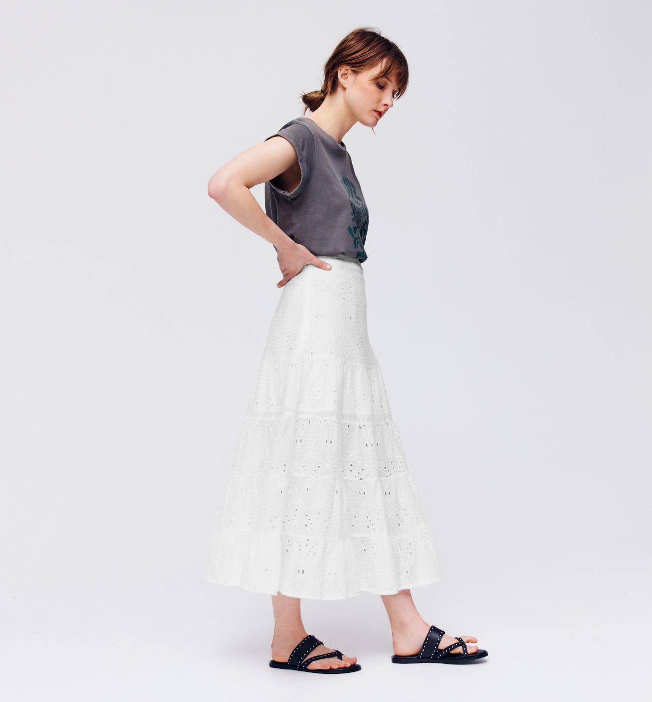 Broderie anglaise skirt