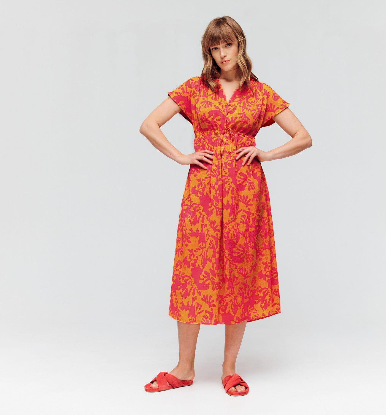 Robe longue imprimée ELEONOR