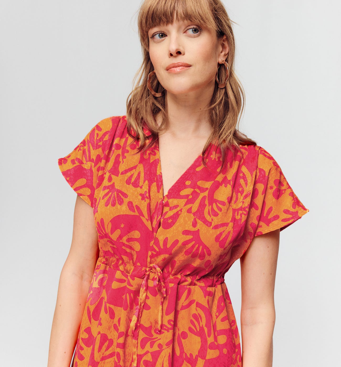Robe longue imprimée ELEONOR