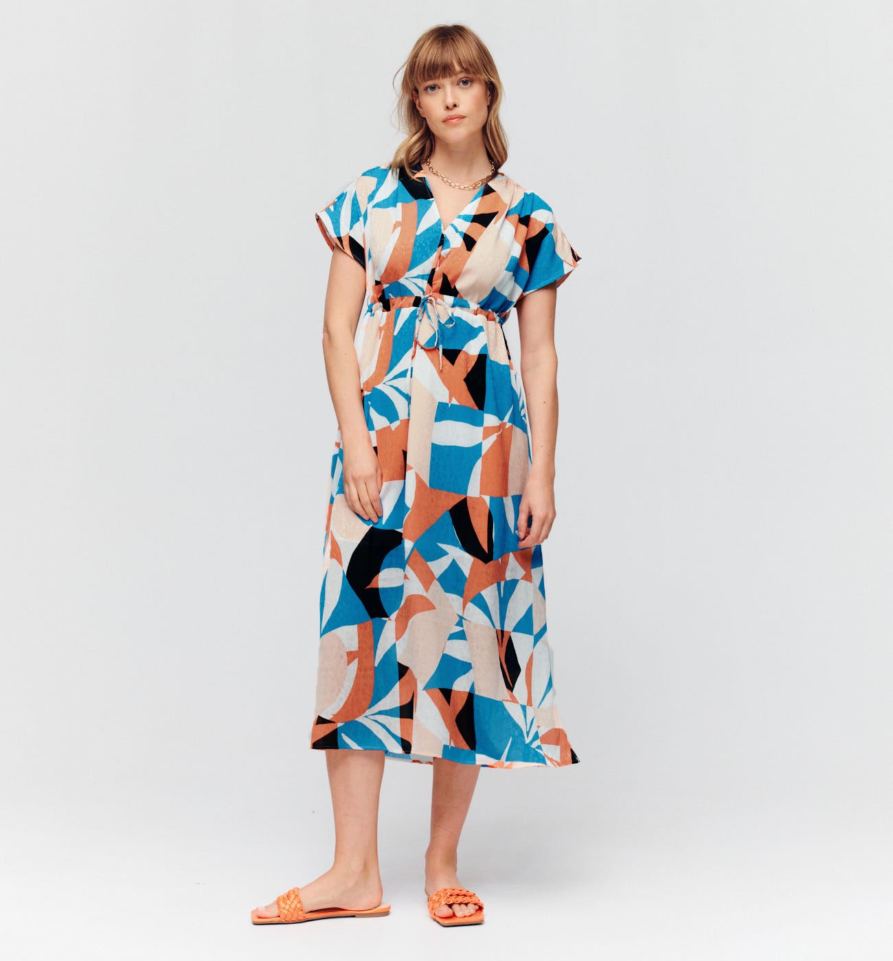 Robe longue imprimée ELEONOR