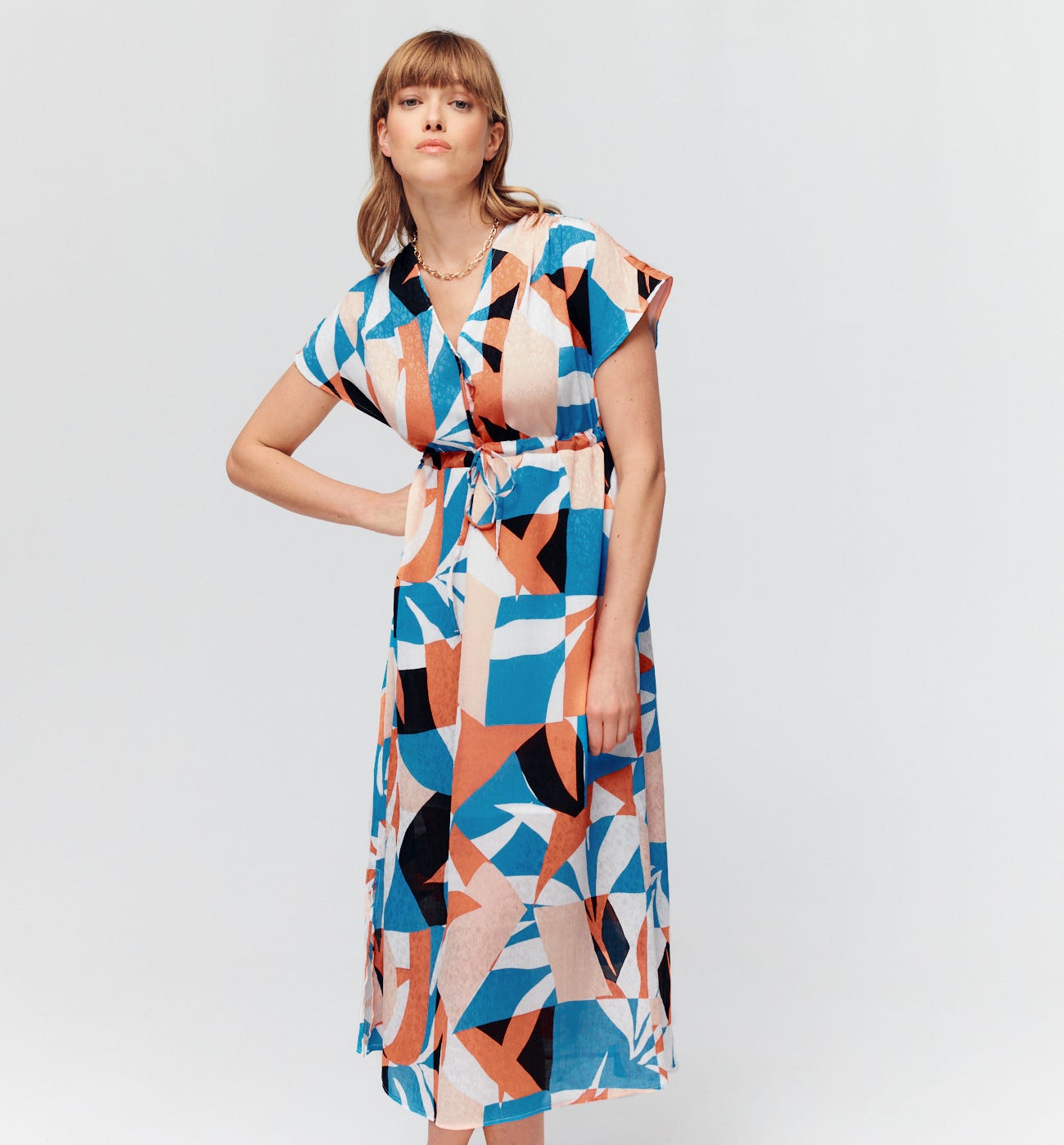 Robe longue imprimée ELEONOR
