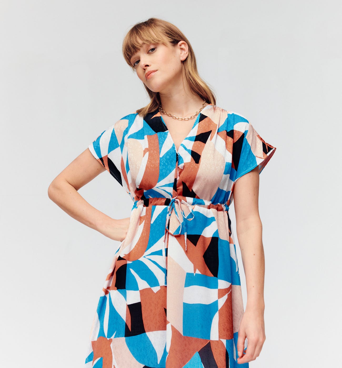 Robe longue imprimée ELEONOR