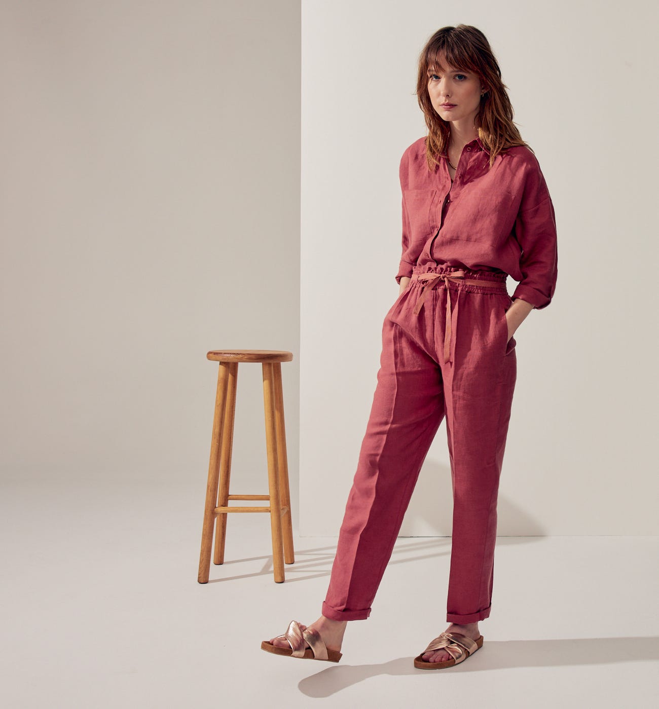 Camisa oversize lino
