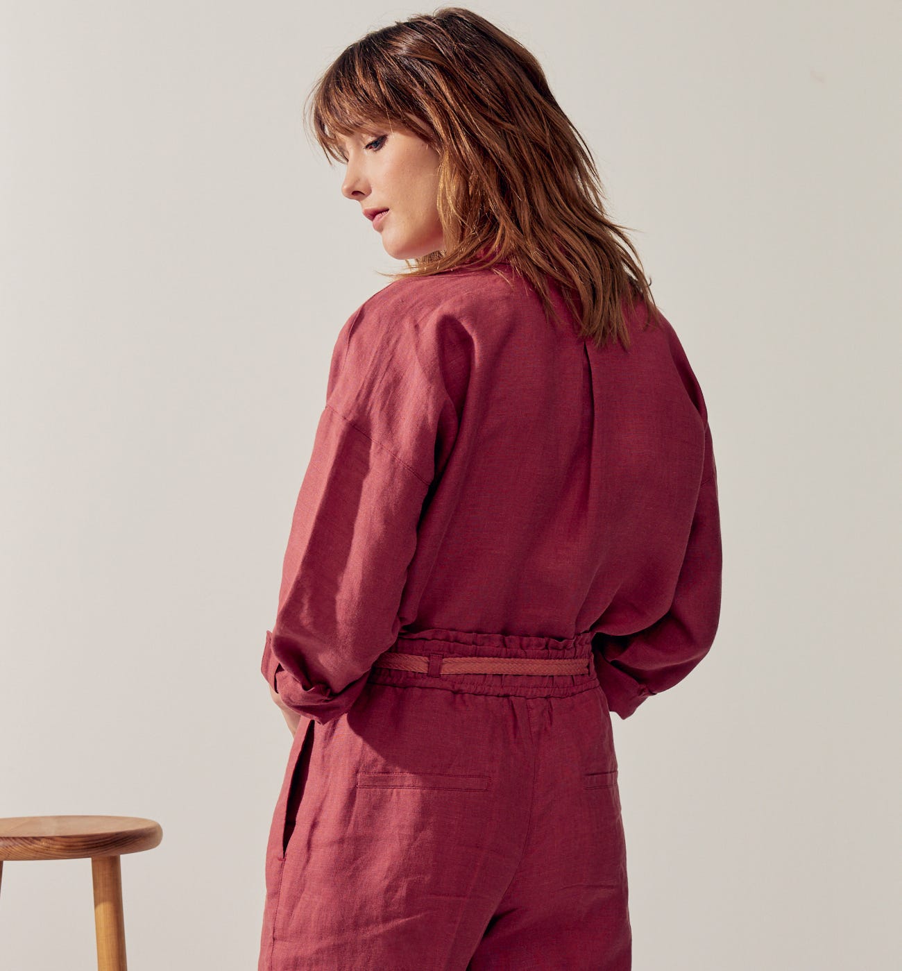 Camisa oversize lino
