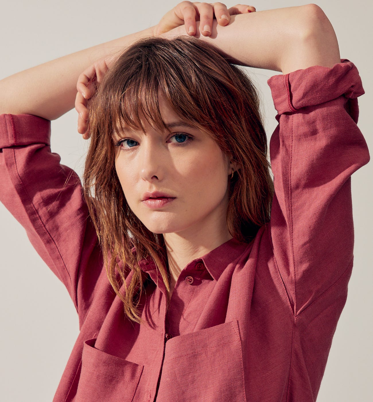 Camisa oversize lino