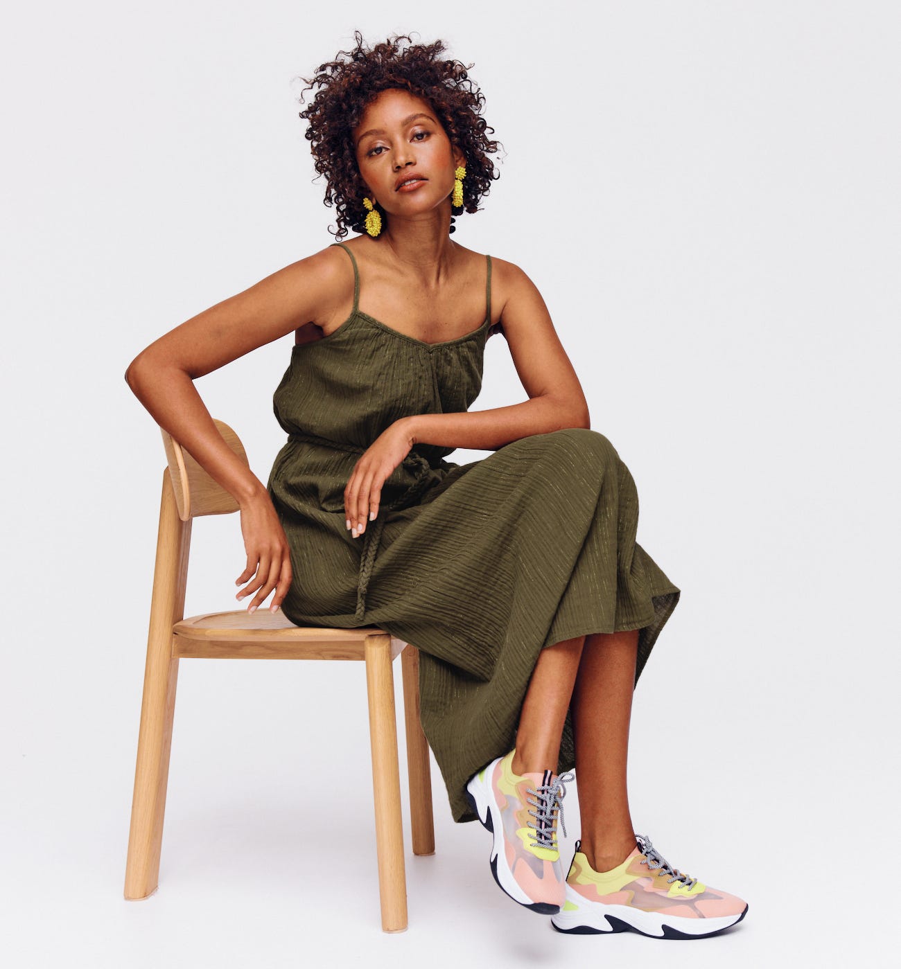 Strappy cotton dress