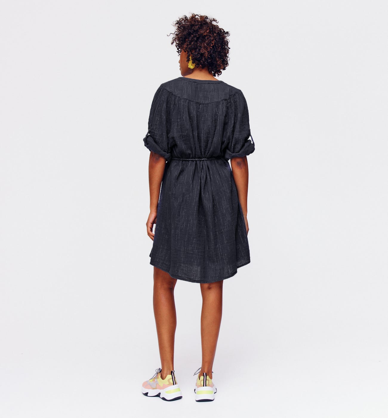 Vestido en gasa de algodón