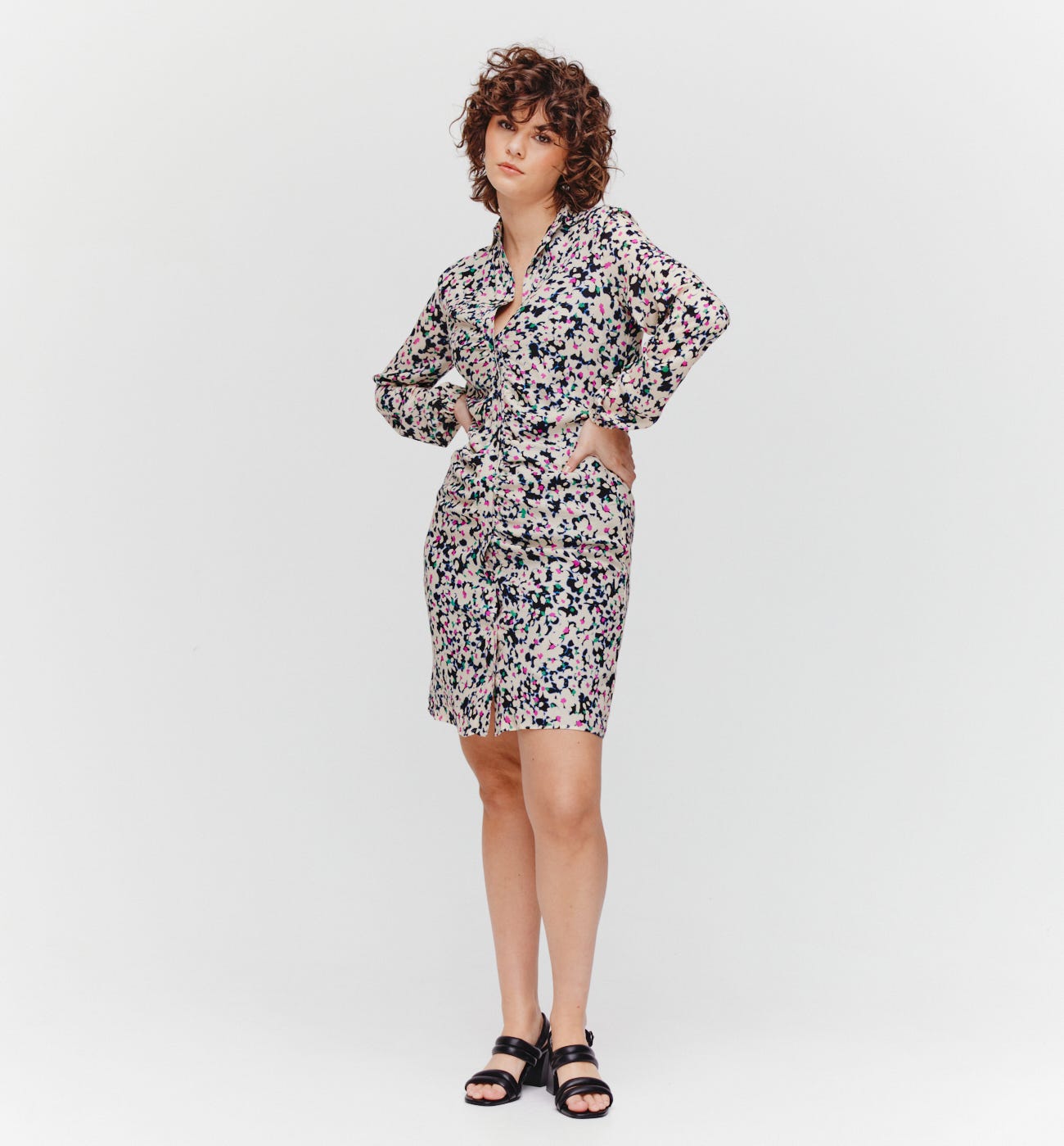 Robe-chemise imprimée Femme