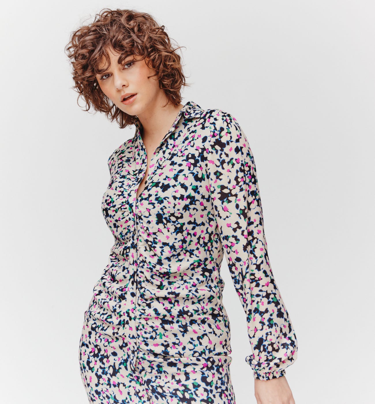 Robe-chemise imprimée Femme